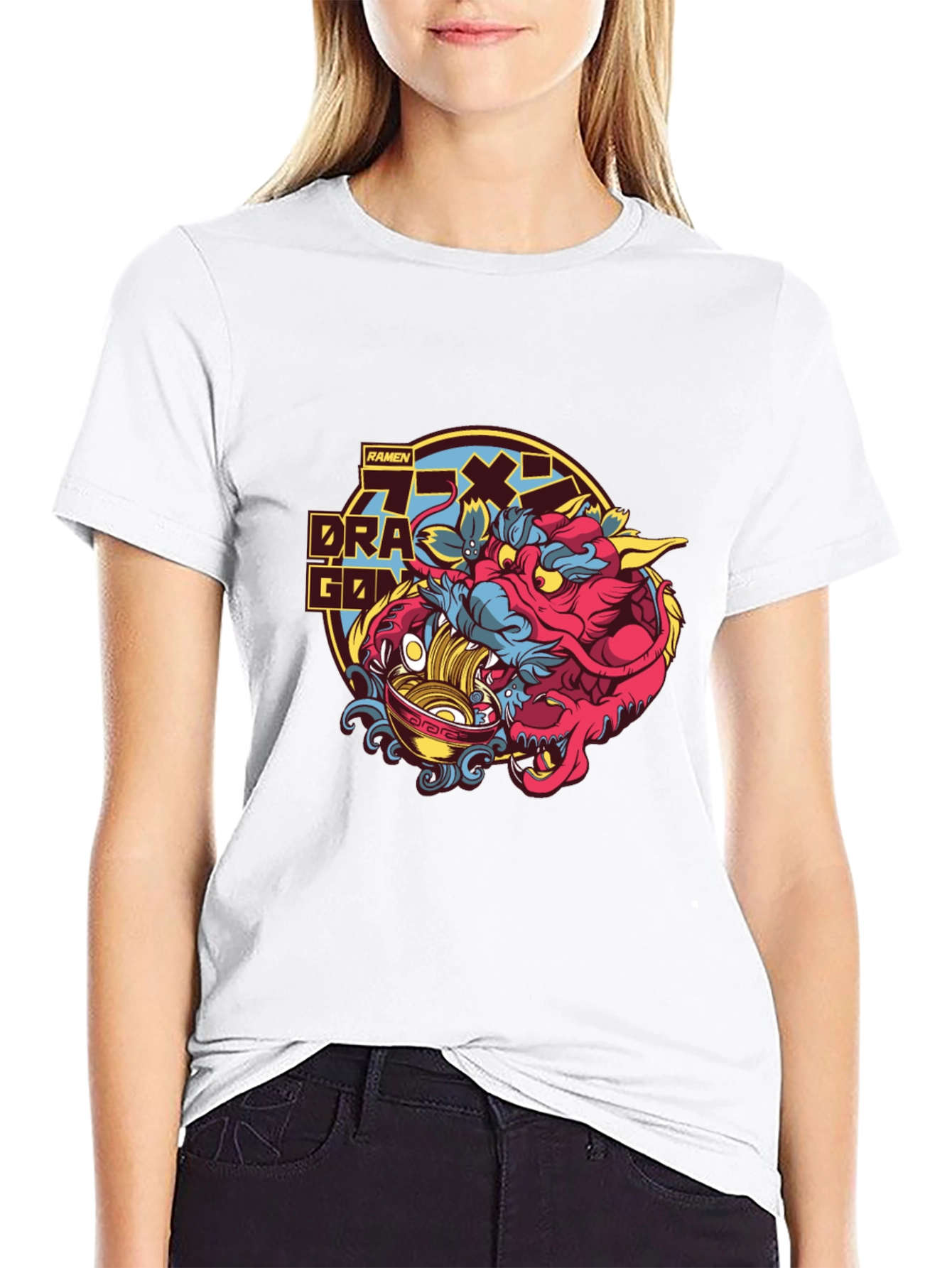 Ramen Dragon Graphic Tee - Unique Design