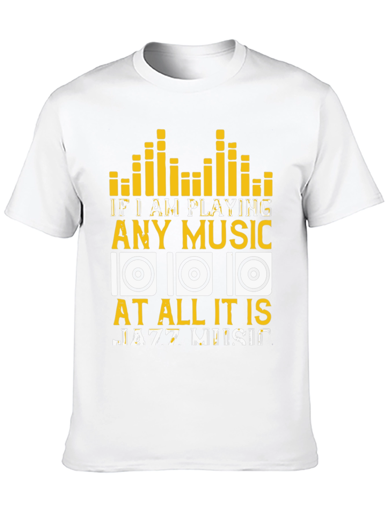 Jazz Music Lover T-Shirt - Music Equalizer Design
