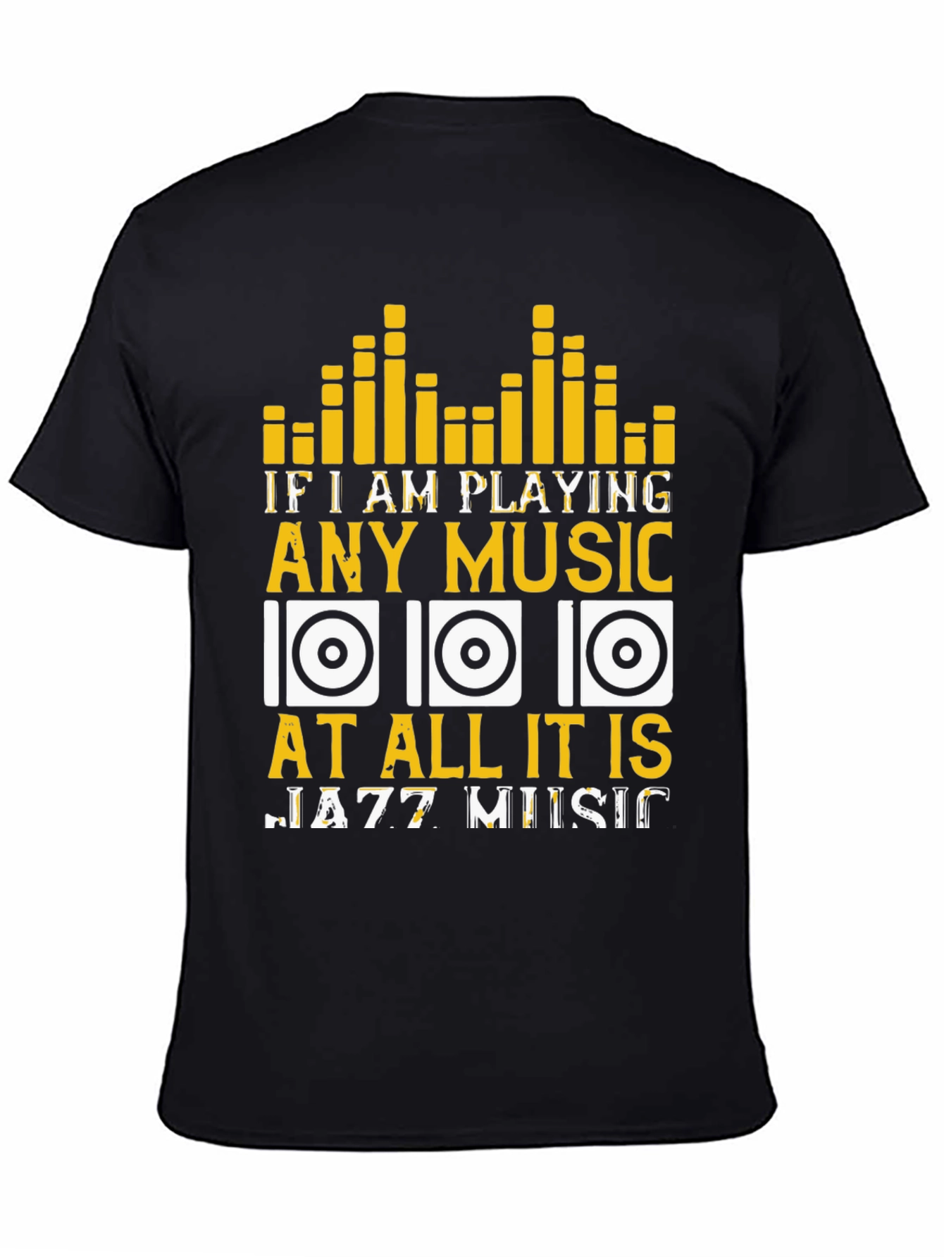 Jazz Music Lover T-Shirt - Music Equalizer Design