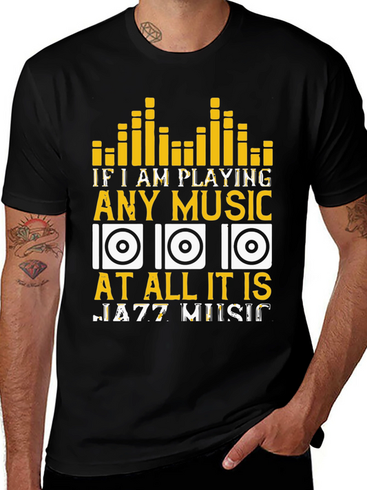 Jazz Music Lover T-Shirt - Music Equalizer Design