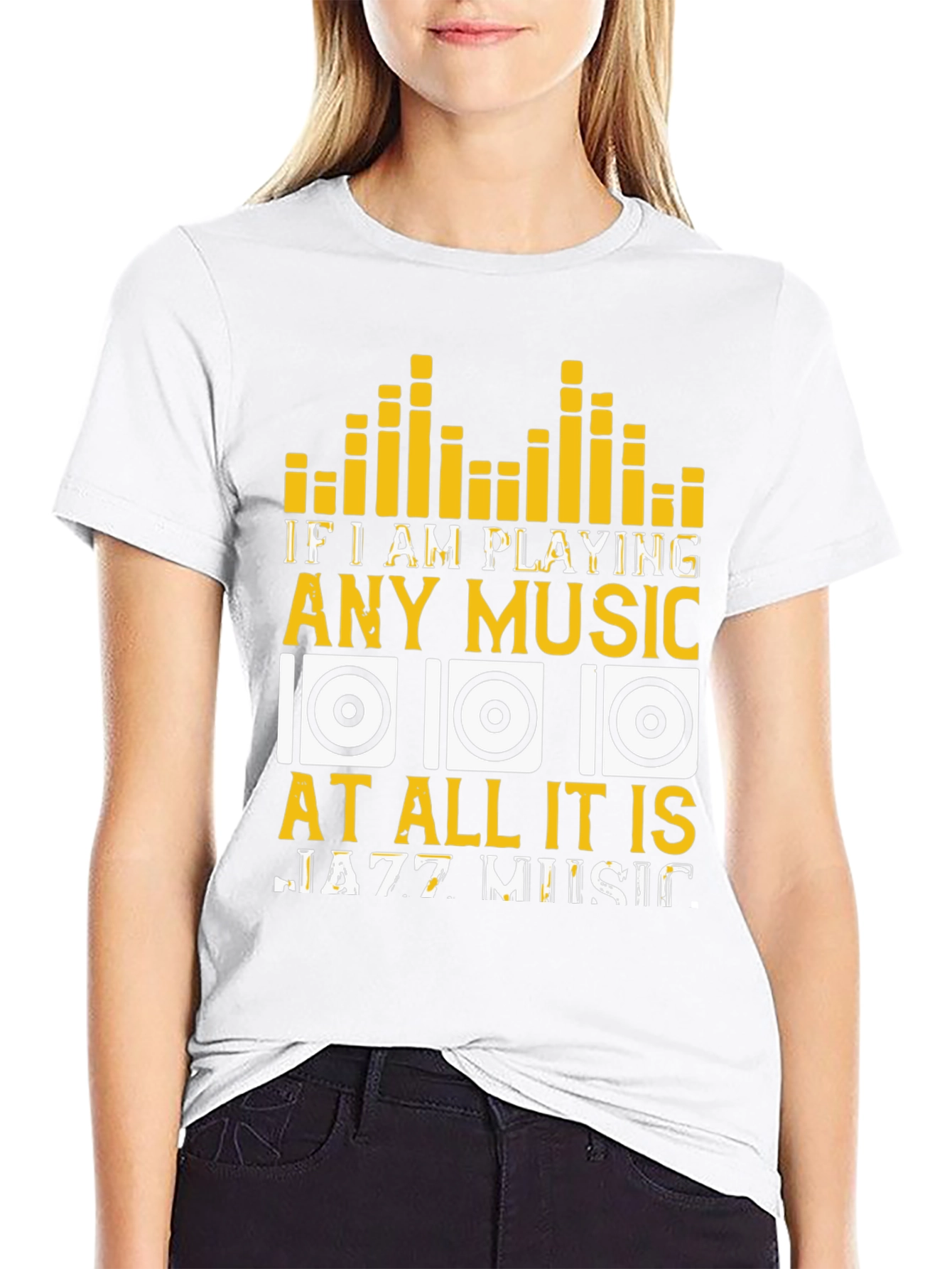 Jazz Music Lover T-Shirt - Music Equalizer Design