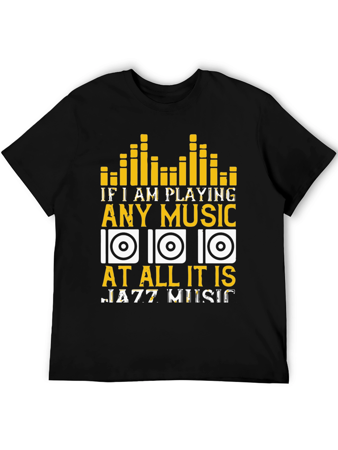 Jazz Music Lover T-Shirt - Music Equalizer Design