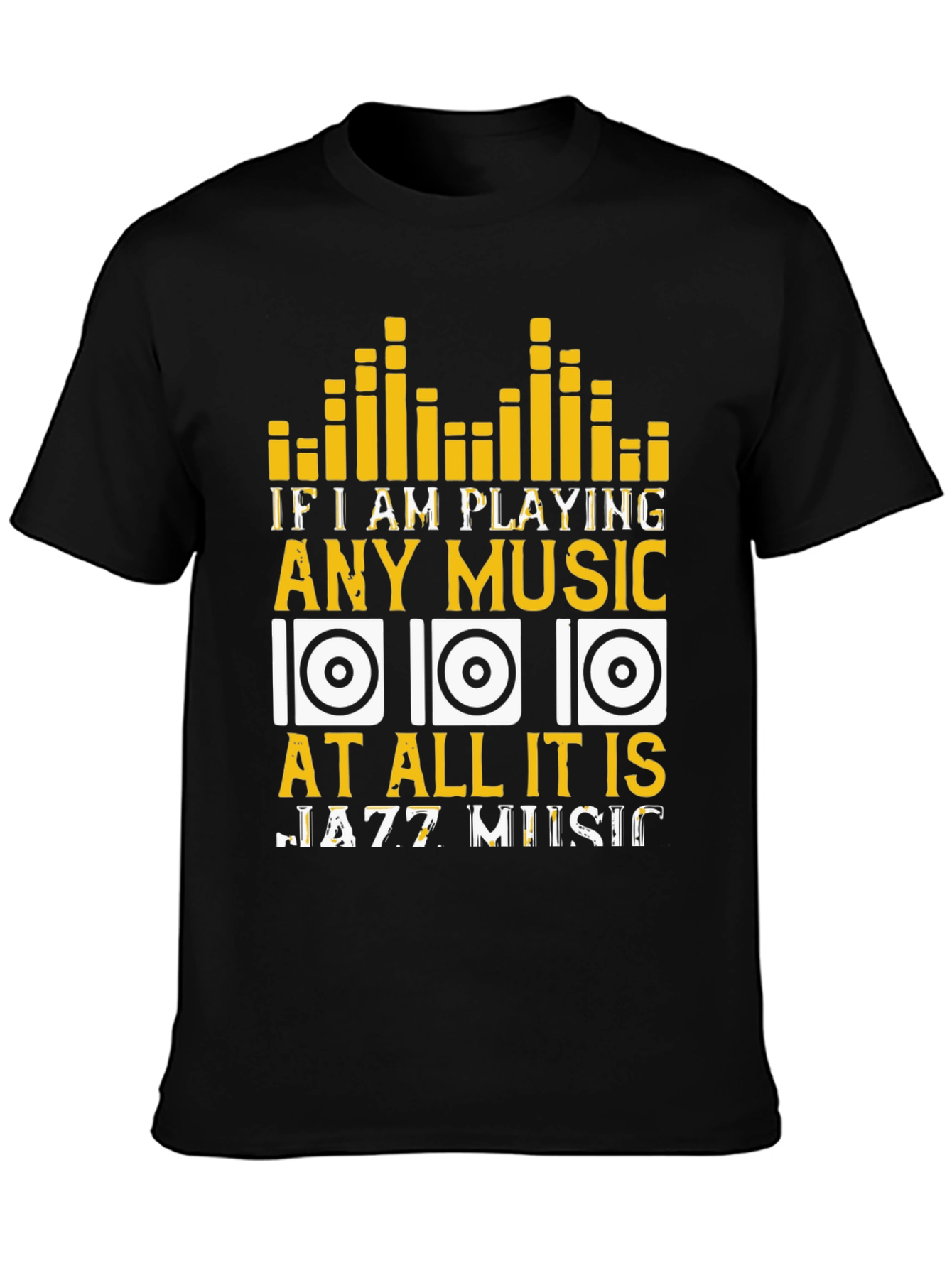 Jazz Music Lover T-Shirt - Music Equalizer Design