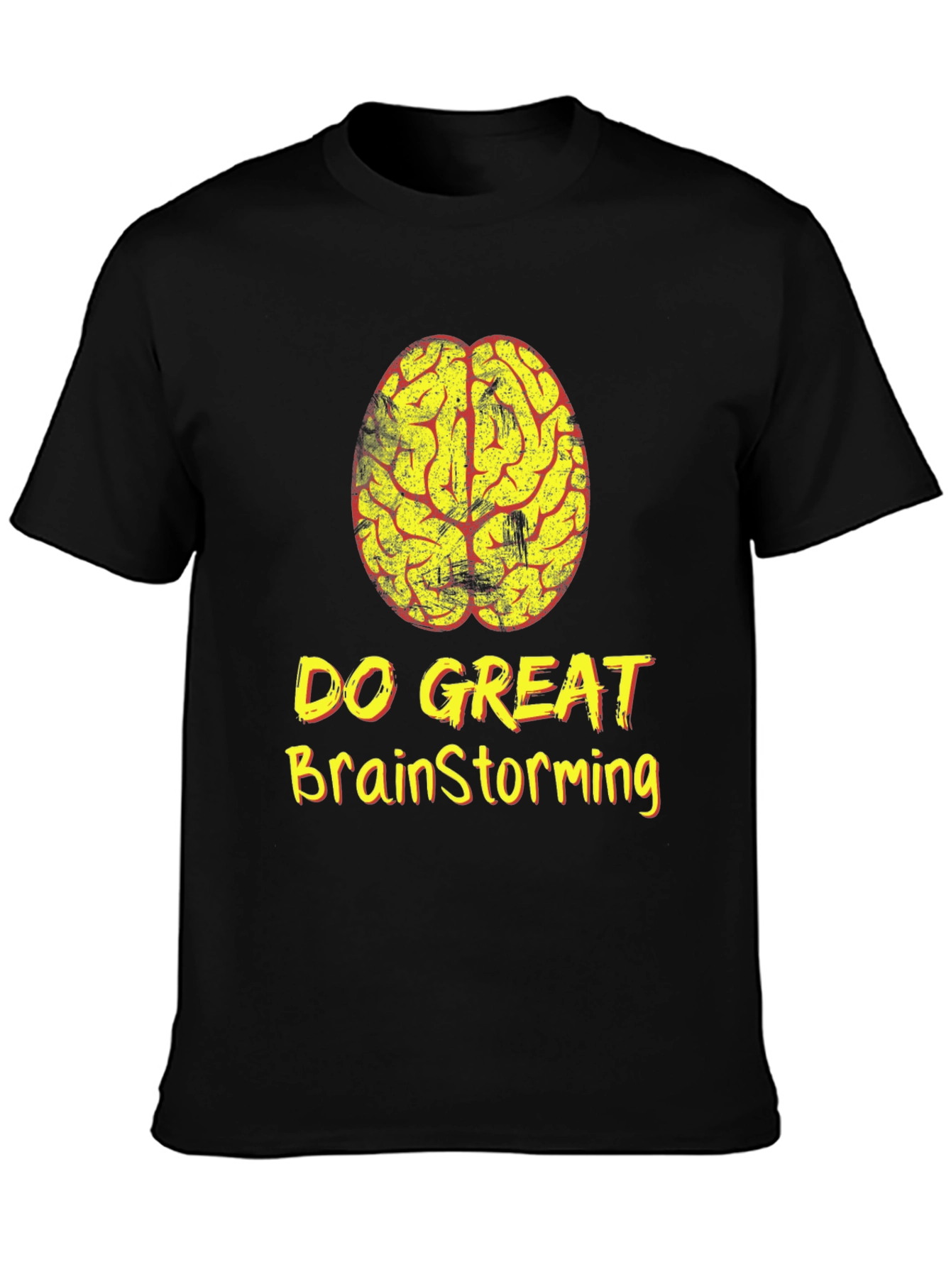 Brainstorming T-Shirt - Do Great - Black Cotton