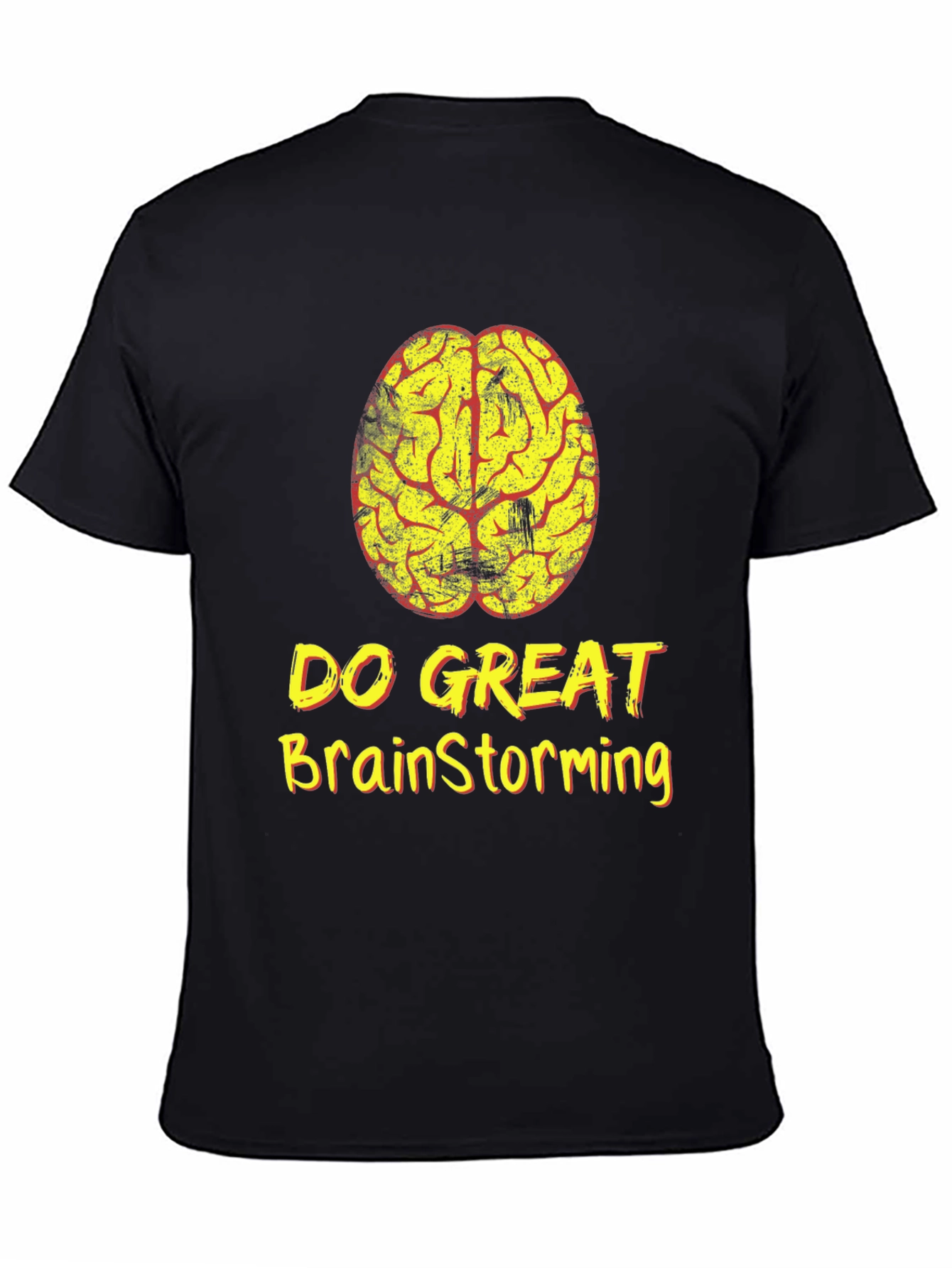 Brainstorming T-Shirt - Do Great - Black Cotton