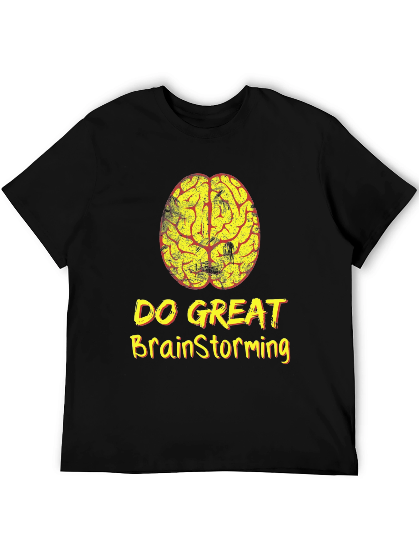 Brainstorming T-Shirt - Do Great - Black Cotton