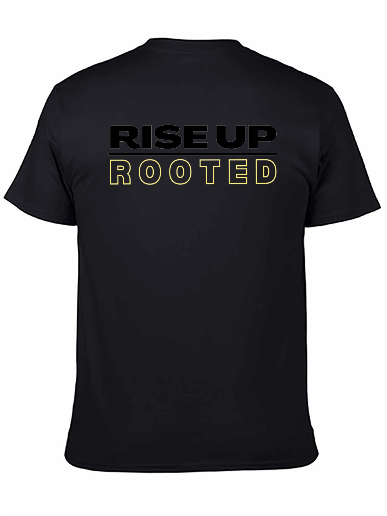 Rise Up Rooted Graphic Tee - Black Cotton Blend