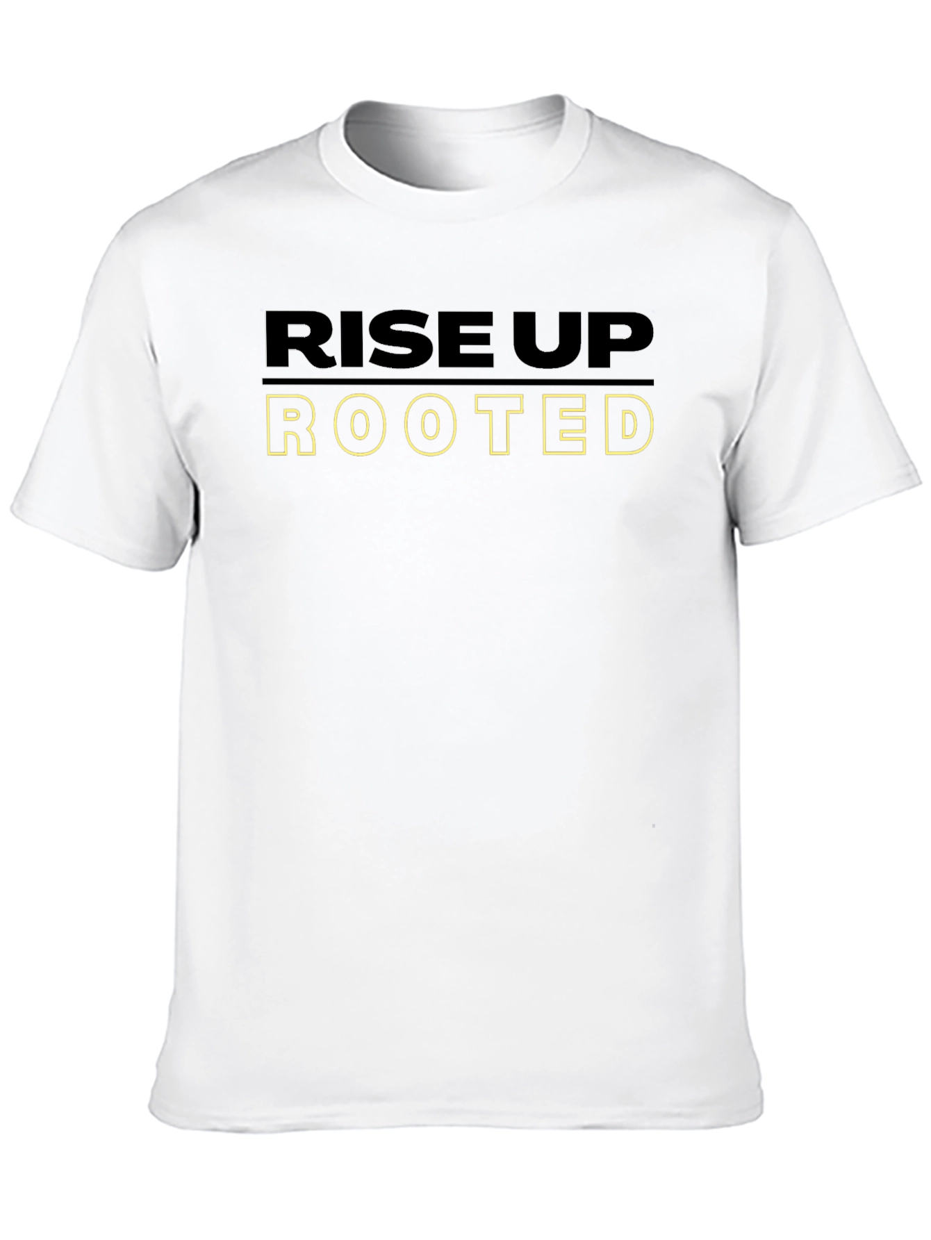 Rise Up Rooted Graphic Tee - Black Cotton Blend