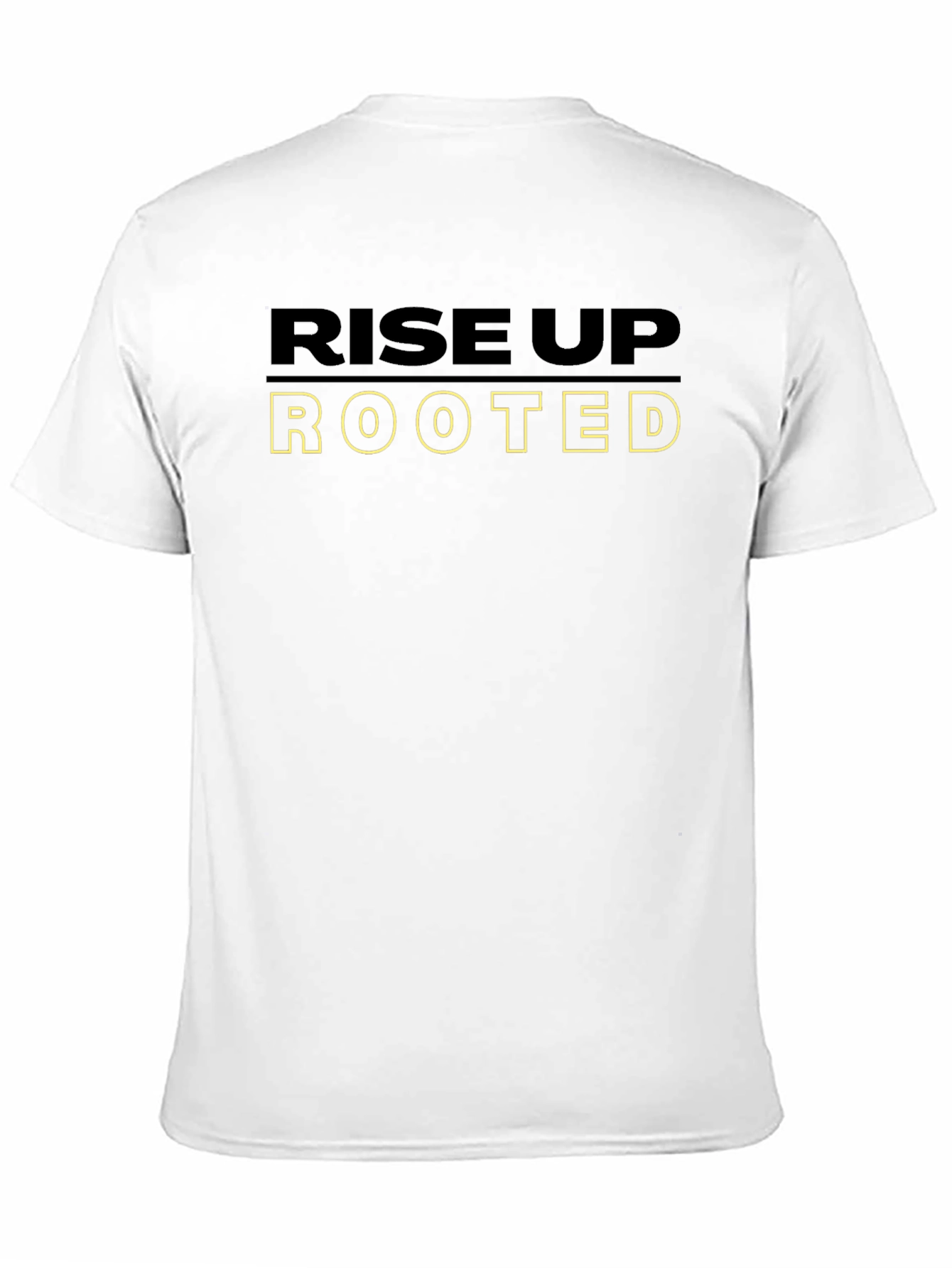 Rise Up Rooted Graphic Tee - Black Cotton Blend