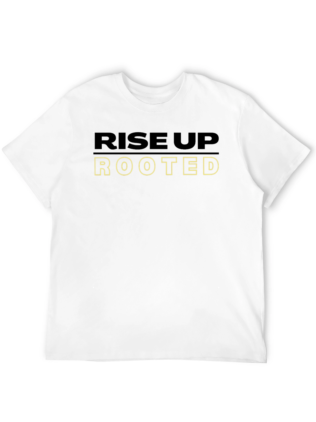 Rise Up Rooted Graphic Tee - Black Cotton Blend