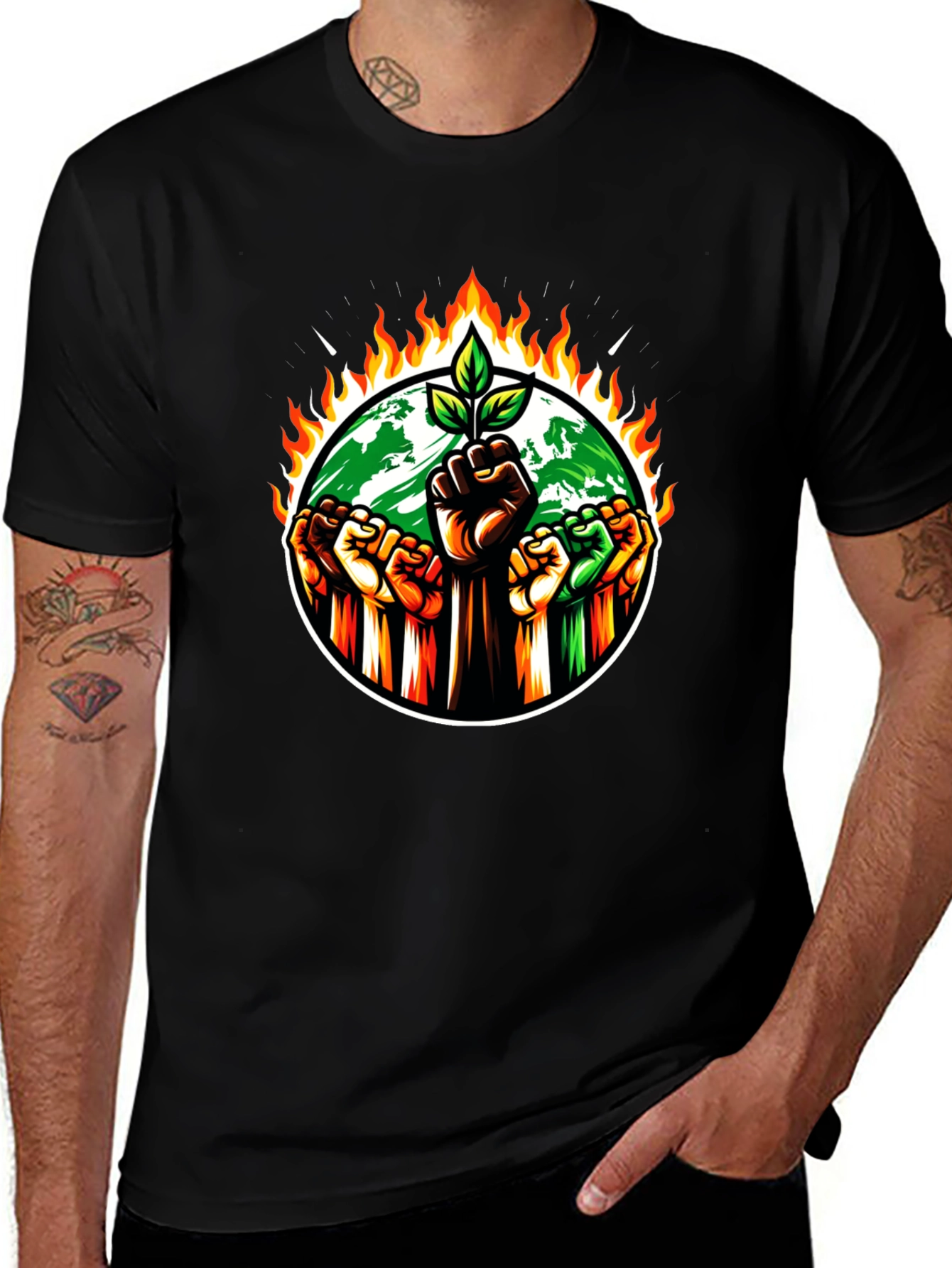 Eco Awareness Graphic T-Shirt - Save the Planet!