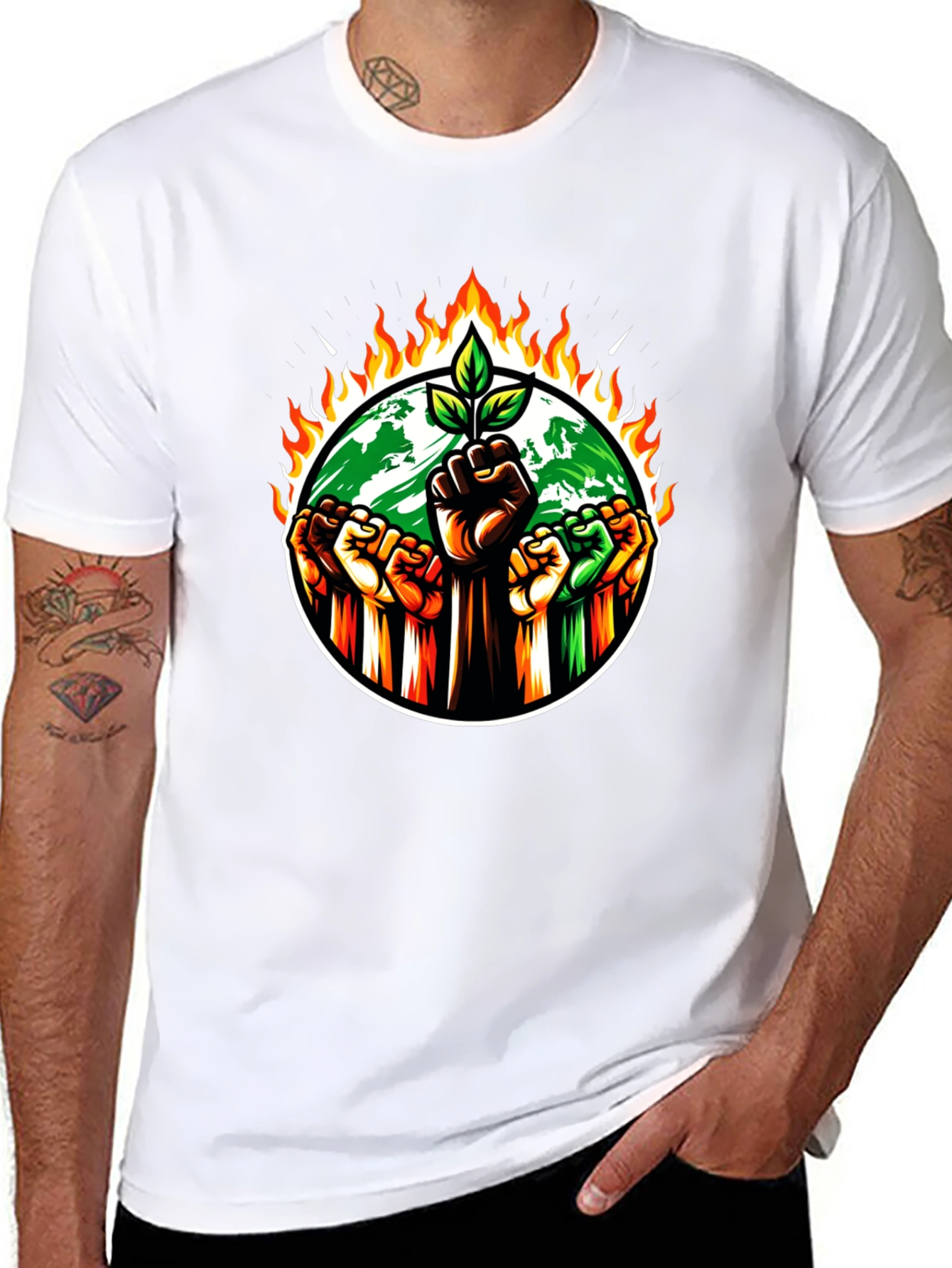Eco Awareness Graphic T-Shirt - Save the Planet!