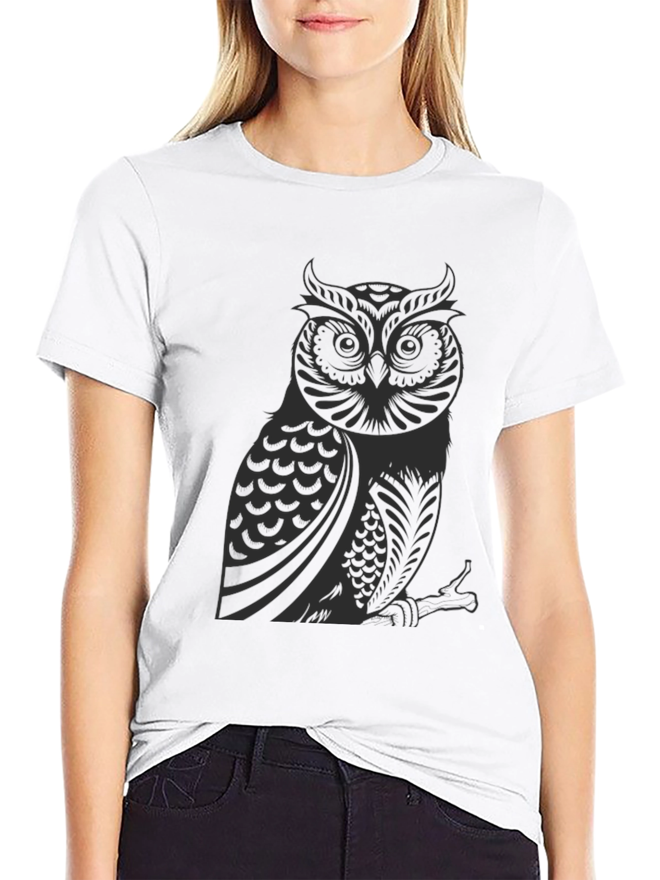 Owl Graphic T-Shirt - Soft Cotton Tee