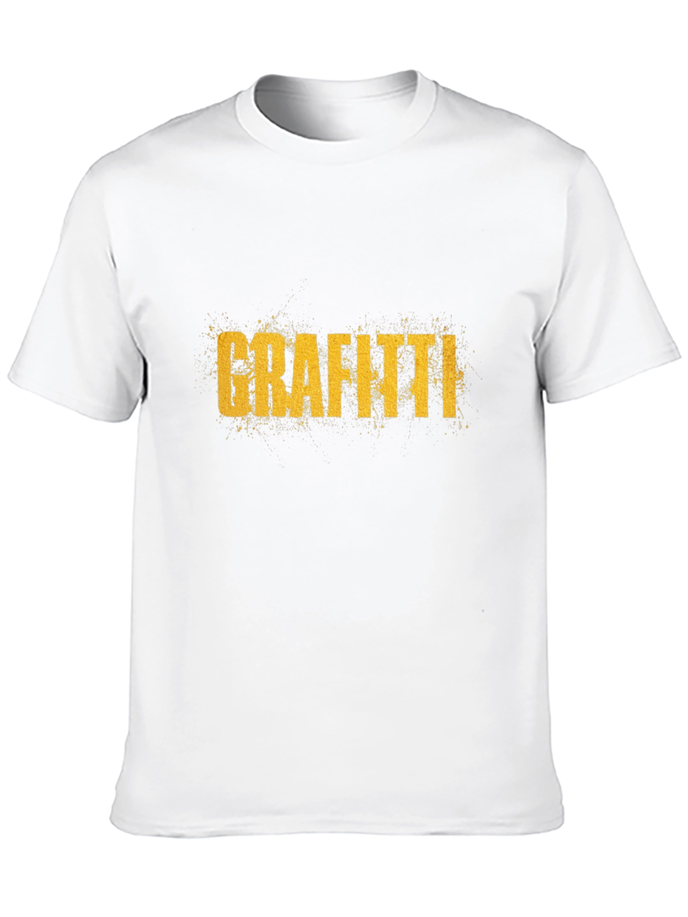 Grafitti Graphic Print Crew Neck T-Shirt