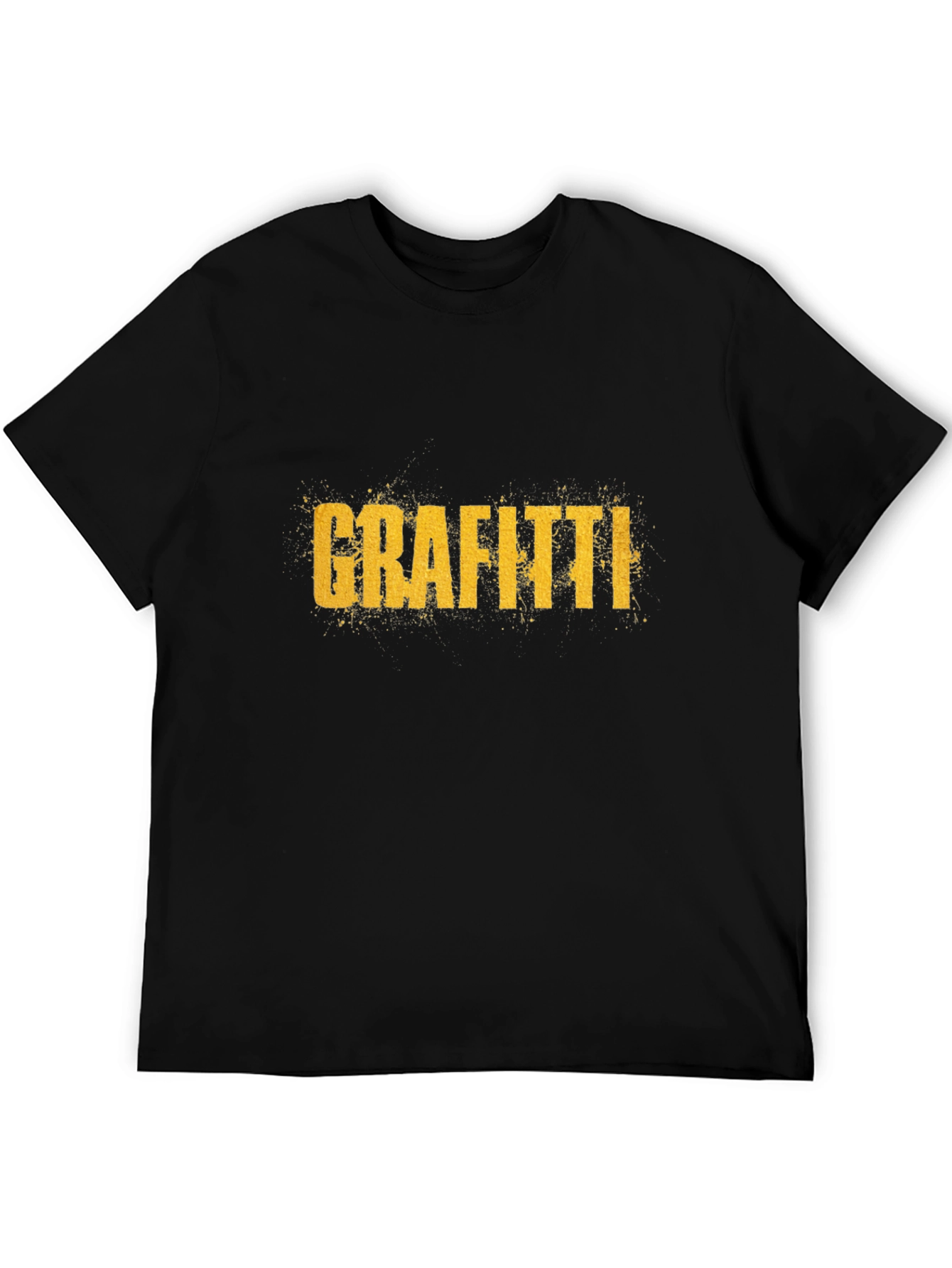 Grafitti Graphic Print Crew Neck T-Shirt