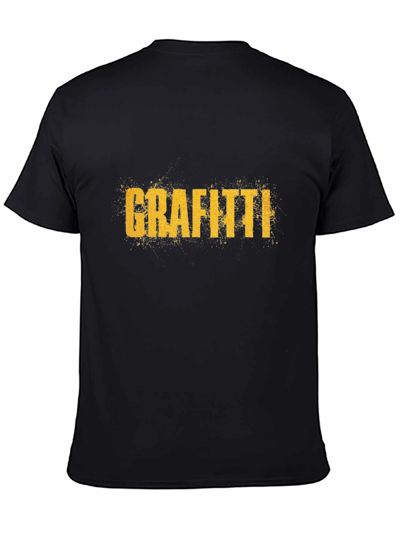 Grafitti Graphic Print Crew Neck T-Shirt