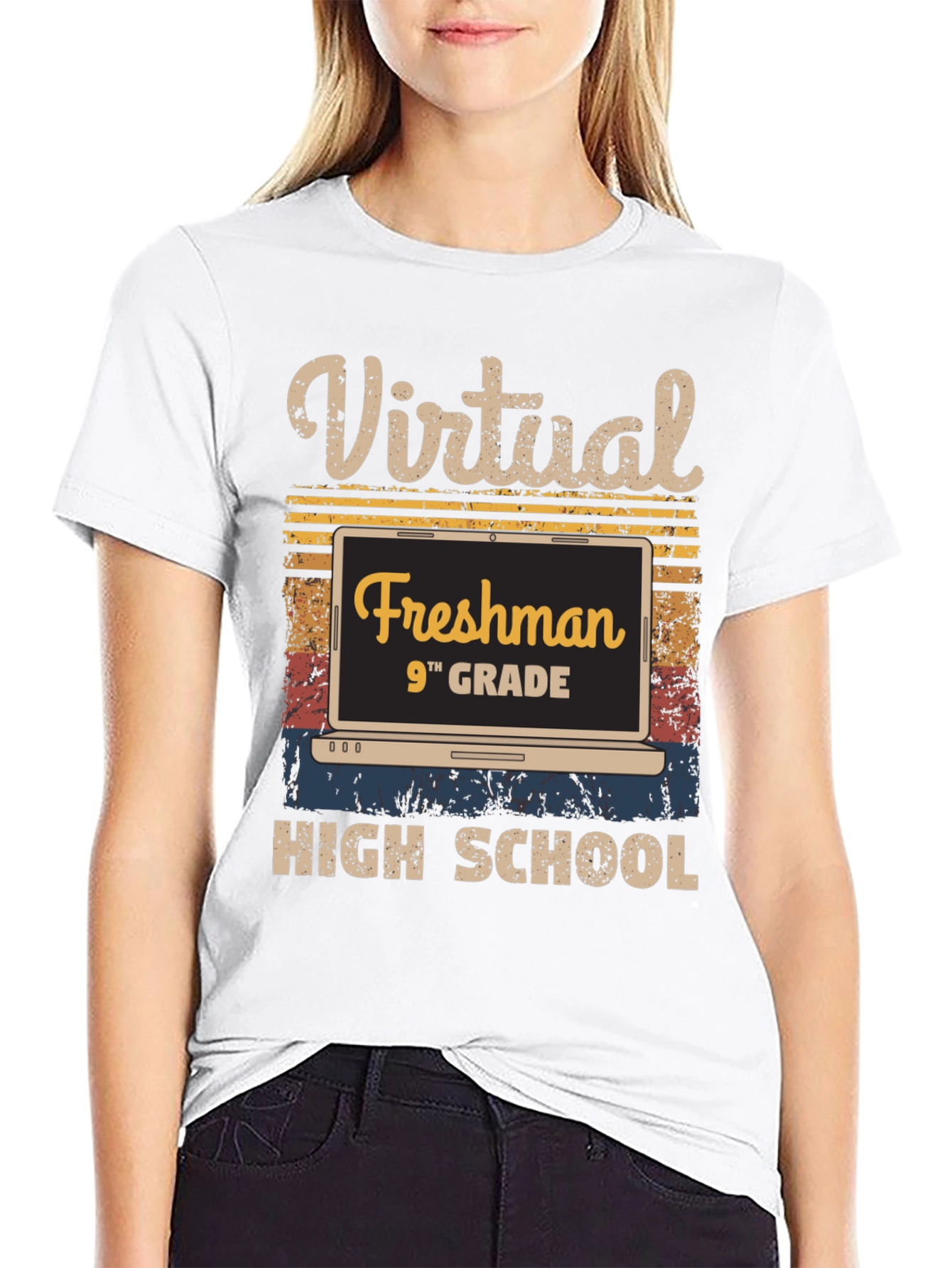 Virtual Freshman 9th Grade High School T-Shirt
