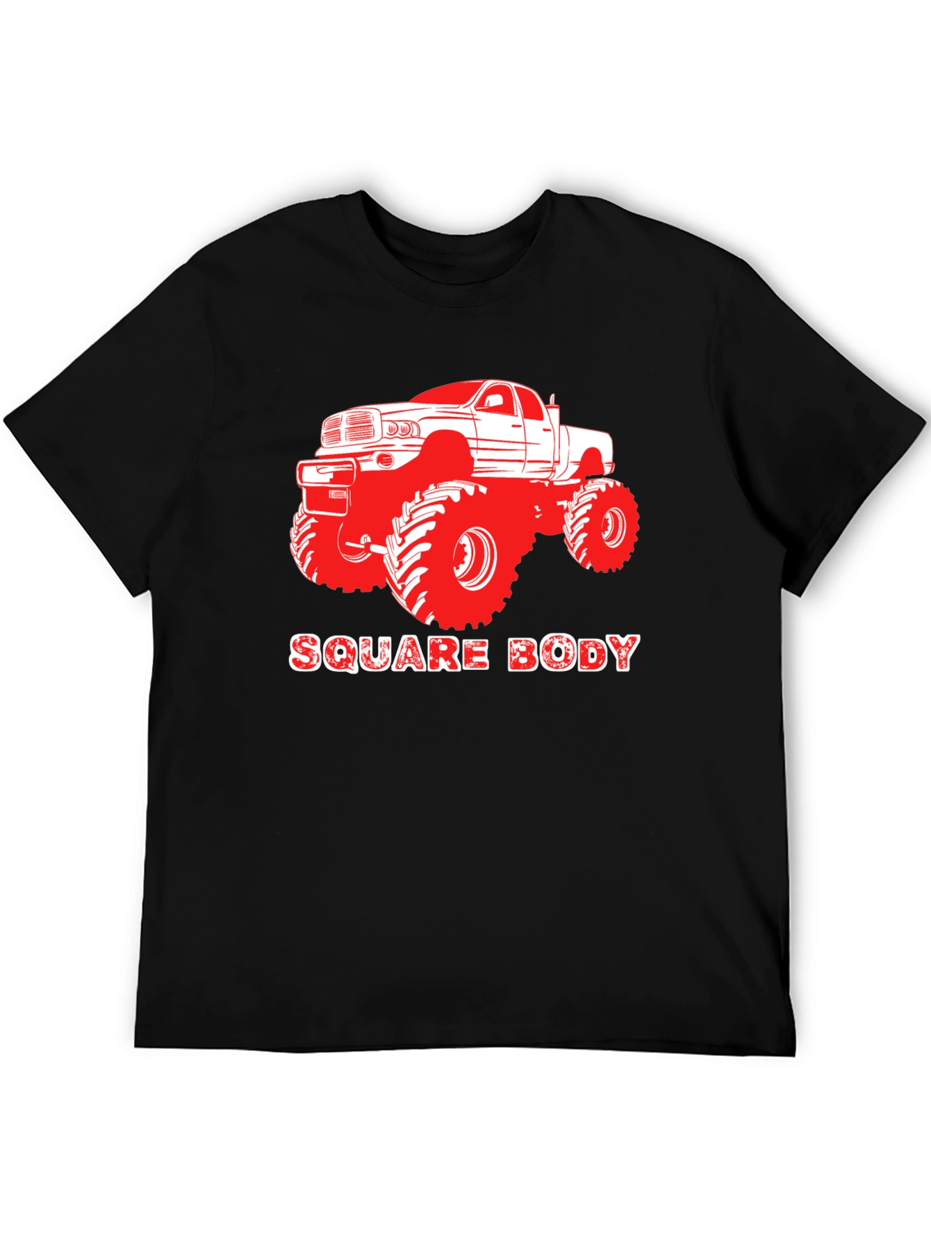 Square Body Truck Graphic Tee - Black