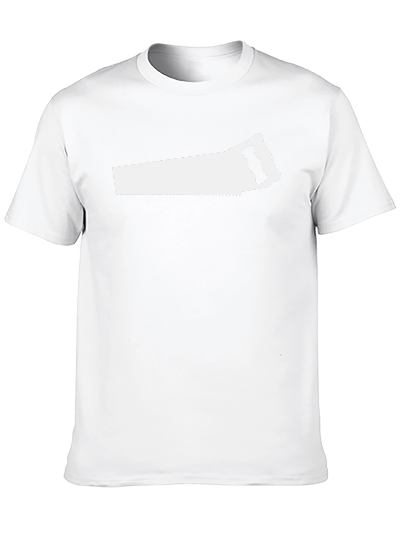 Saw Graphic Black T-Shirt - Mens Novelty Tee