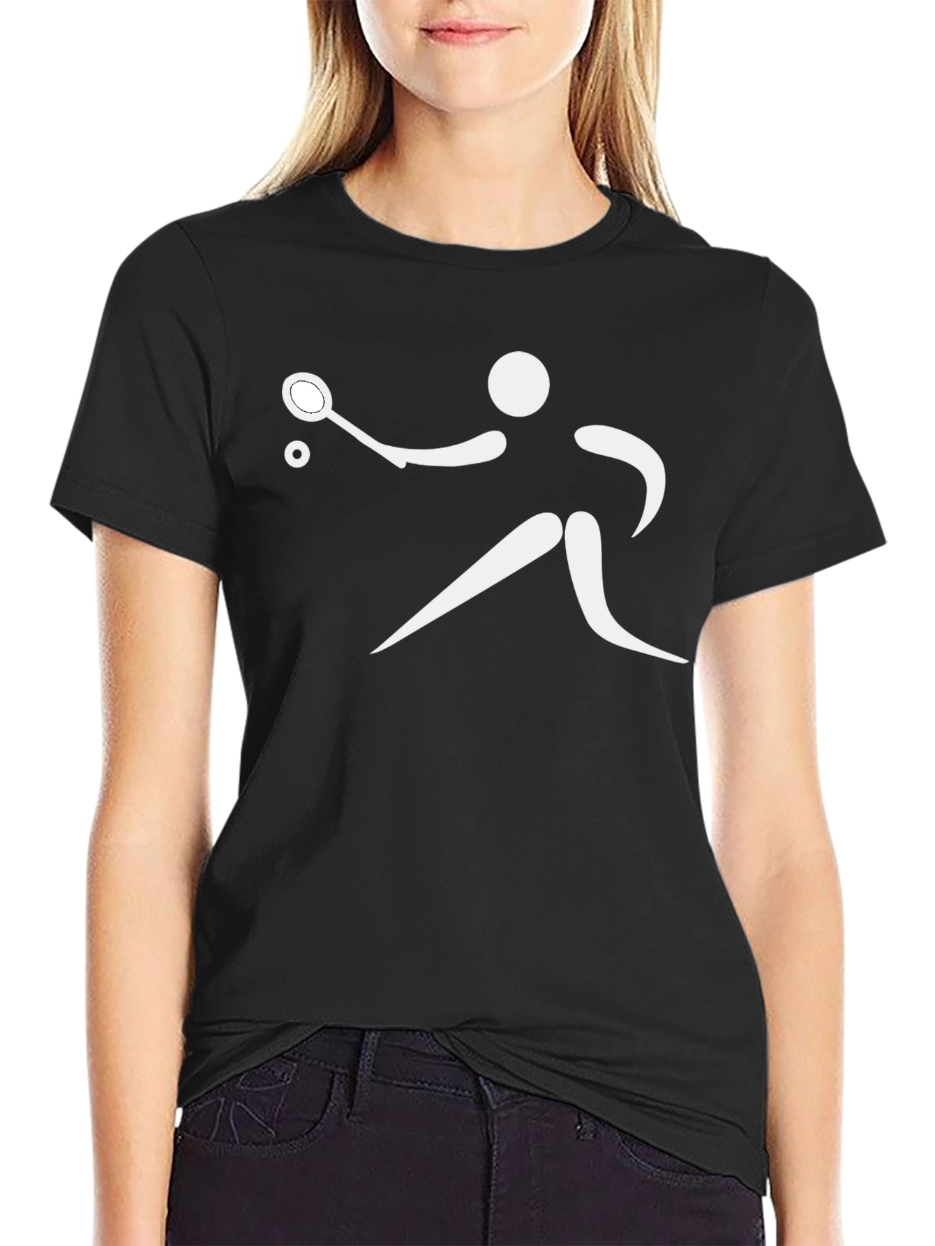 Table Tennis T-Shirt - Black Graphic Tee