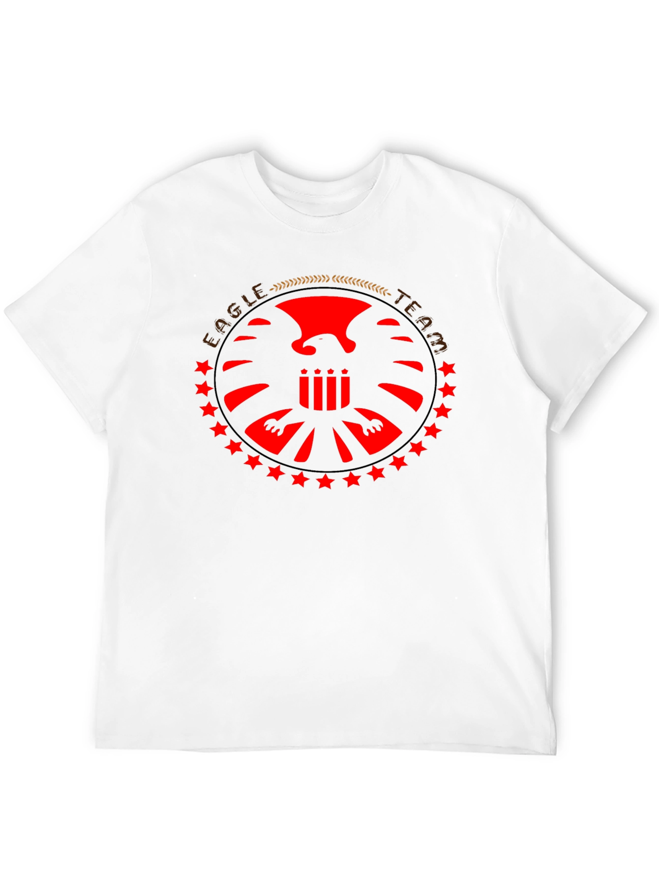 Eagle Team Graphic T-Shirt - Black Cotton Tee
