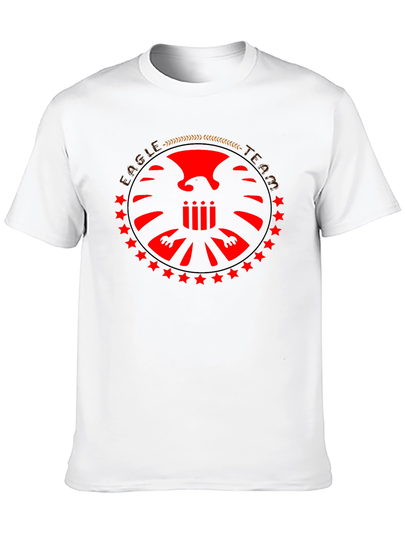 Eagle Team Graphic T-Shirt - Black Cotton Tee