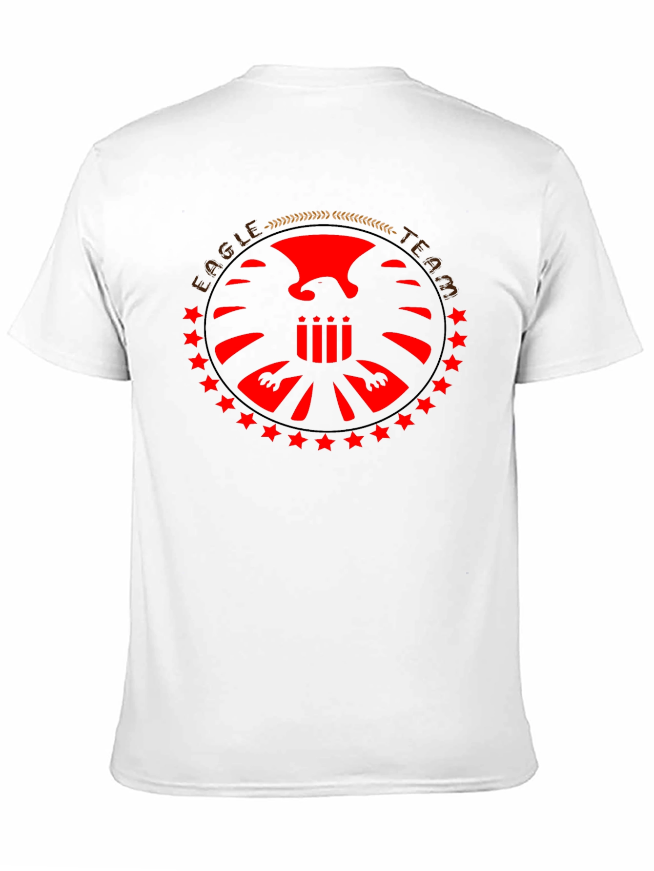 Eagle Team Graphic T-Shirt - Black Cotton Tee