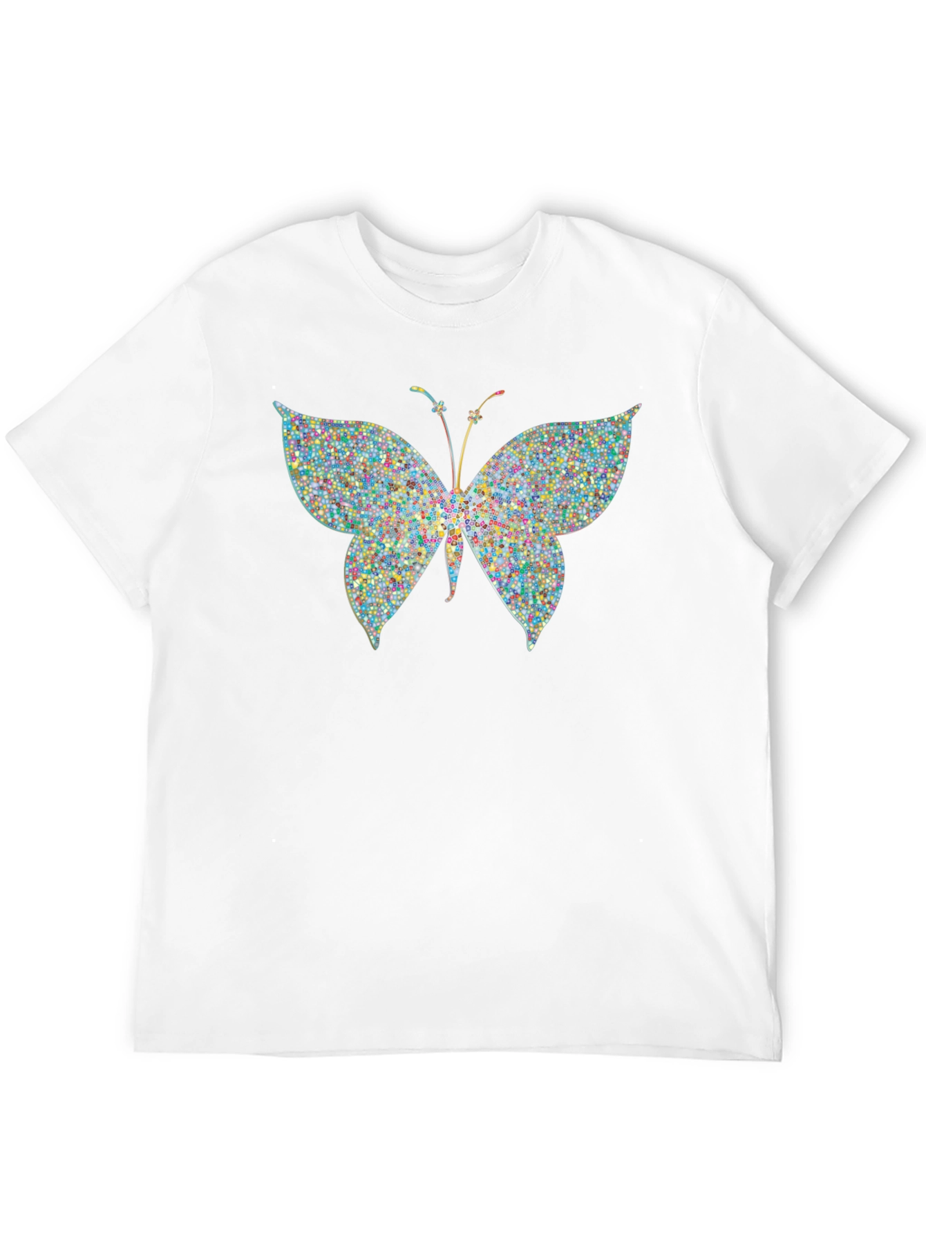 Butterfly Graphic Black T-Shirt - Stylish Mens Tee