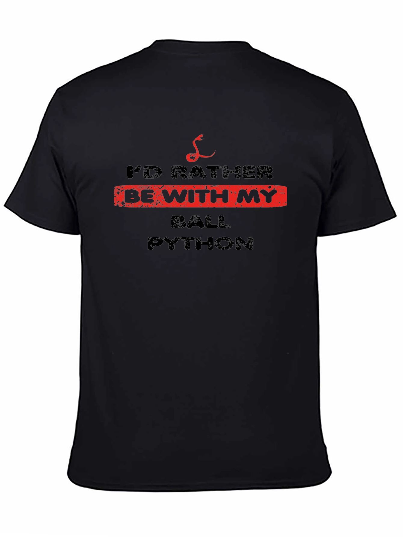 Ball Python Lover Black T-Shirt