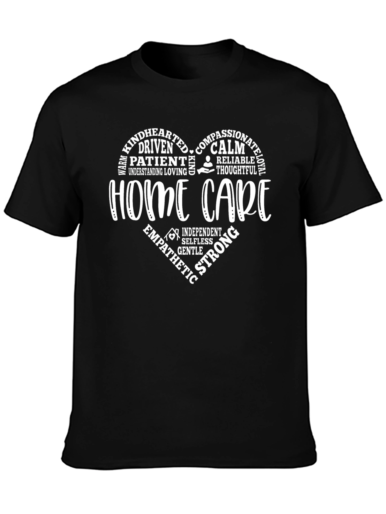 Home Care Heart Tee - Compassionate Caregiver Shirt
