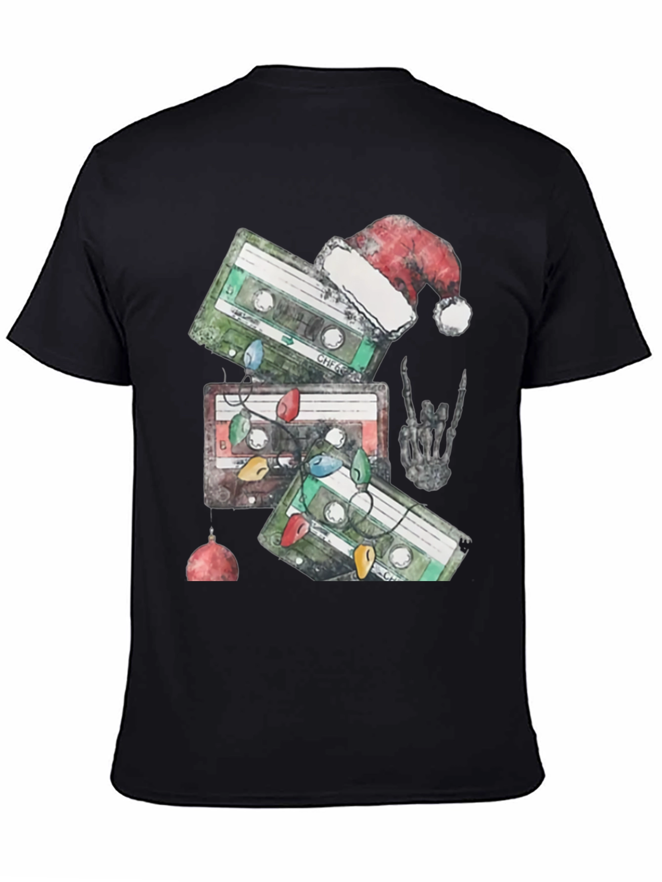 Retro Cassette Christmas Graphic Tee
