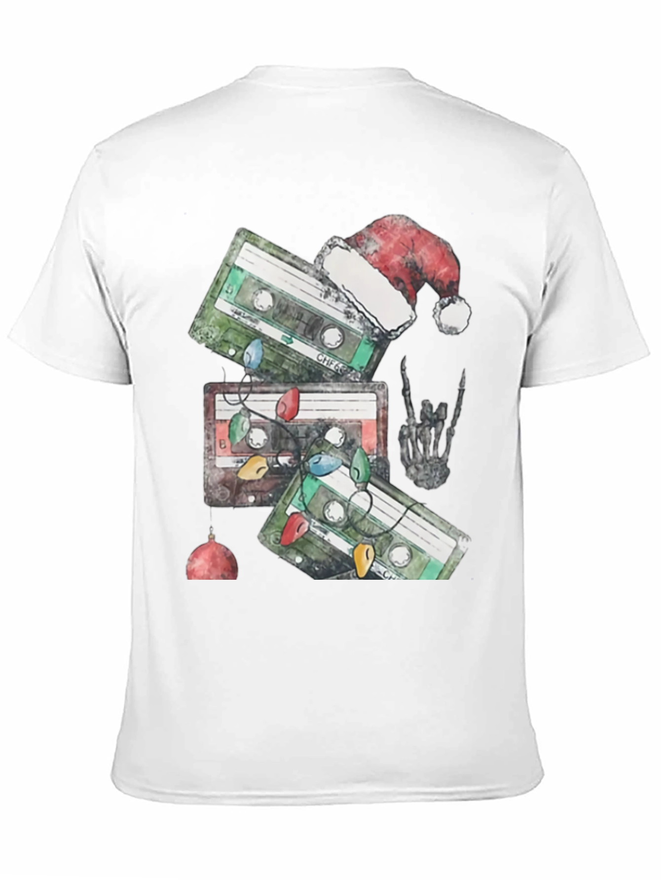 Retro Cassette Christmas Graphic Tee