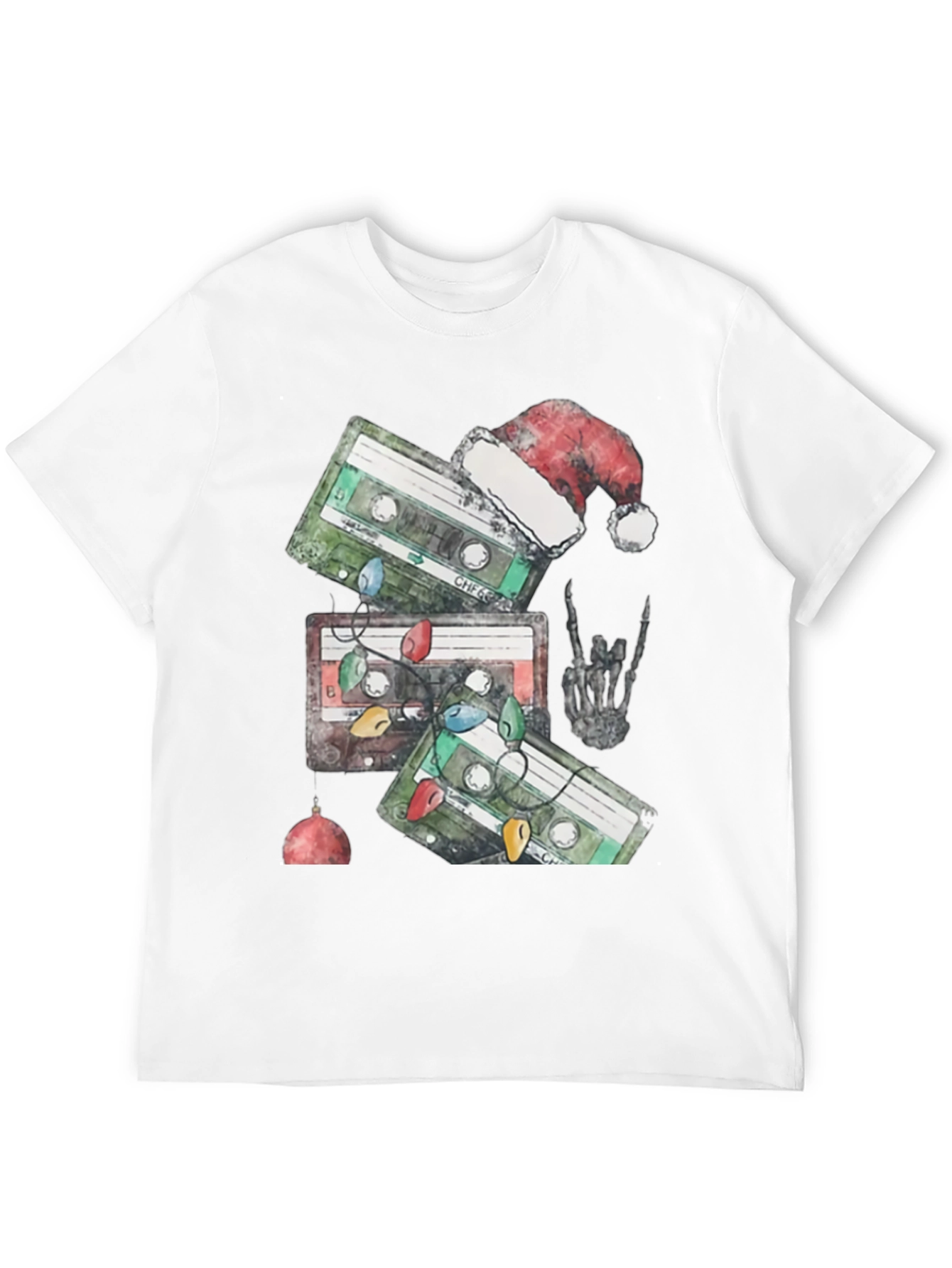 Retro Cassette Christmas Graphic Tee