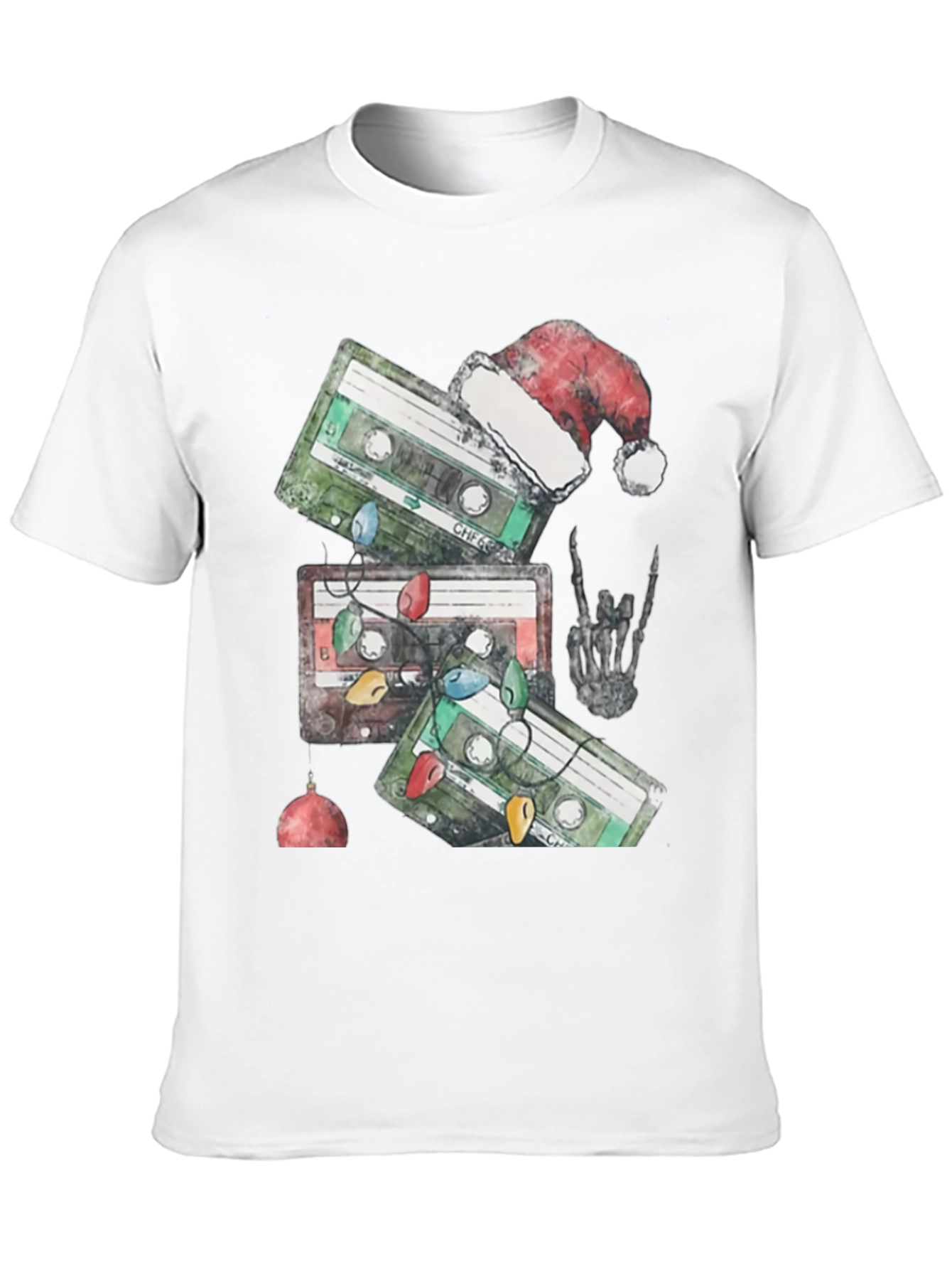 Retro Cassette Christmas Graphic Tee