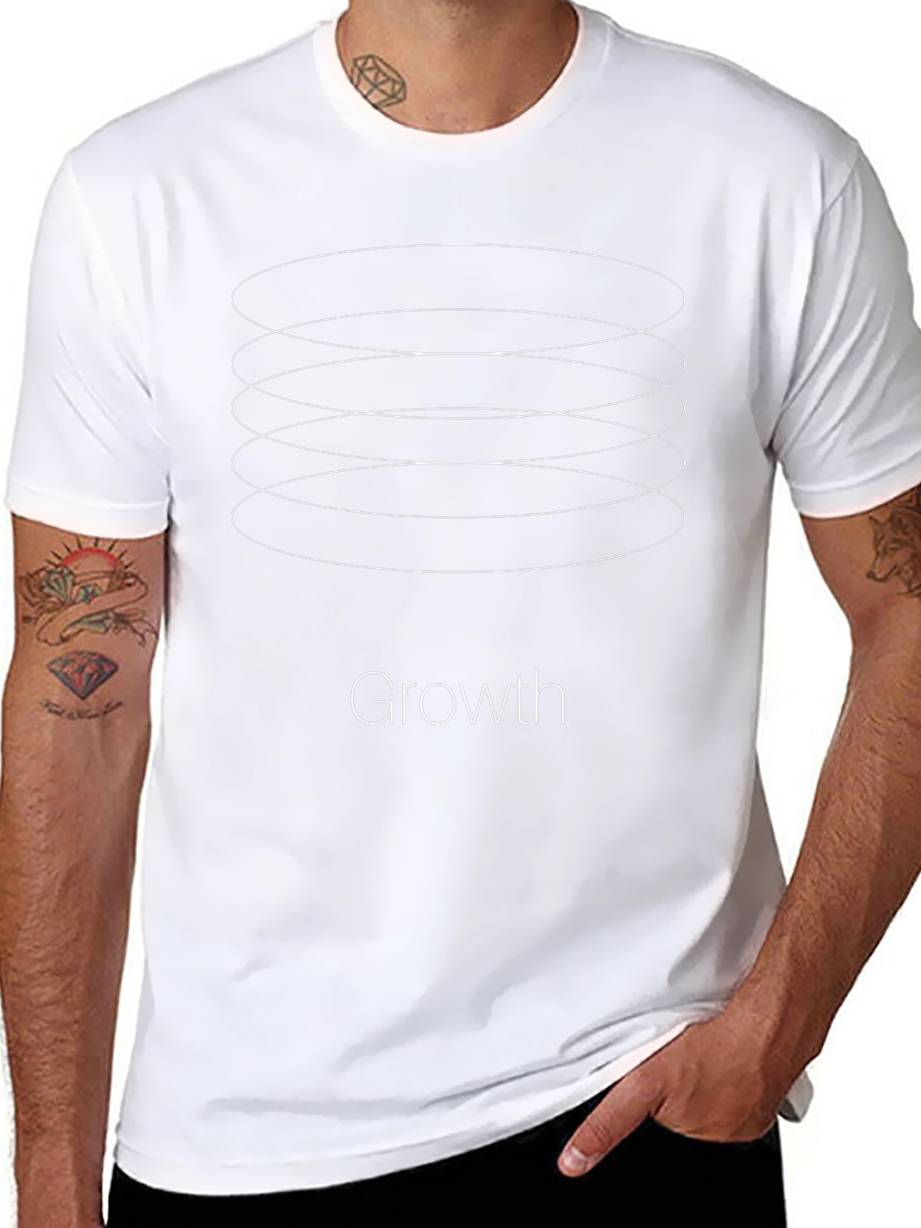 Growth T-Shirt - Minimalist Design Soft Cotton
