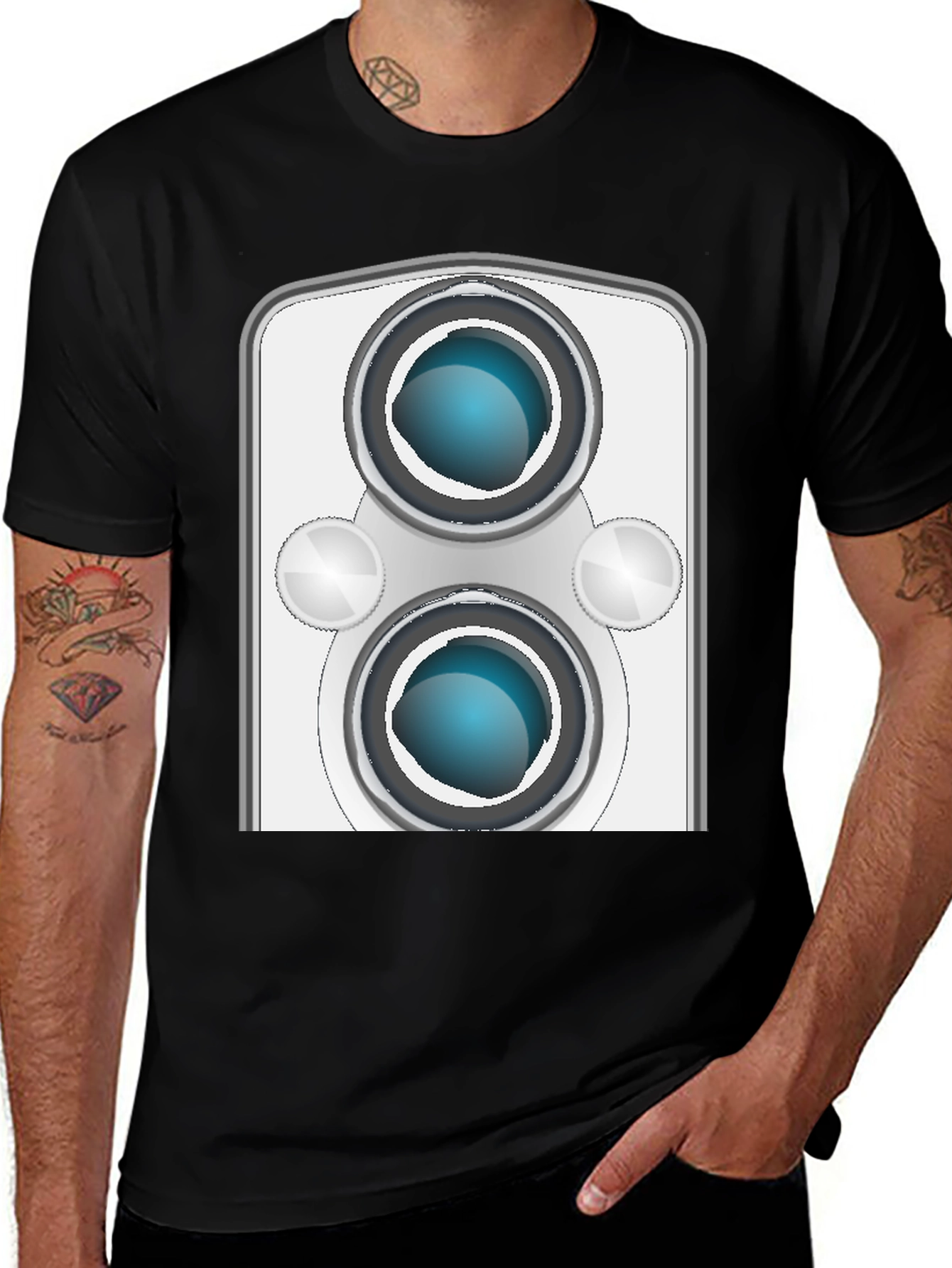 Retro Camera Graphic Tee - Cool Photographer Shirt