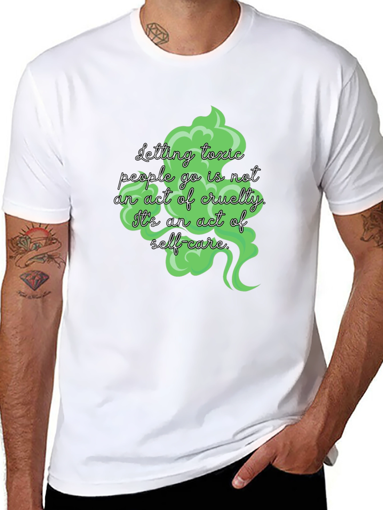 Toxic People Self-Care Black T-Shirt