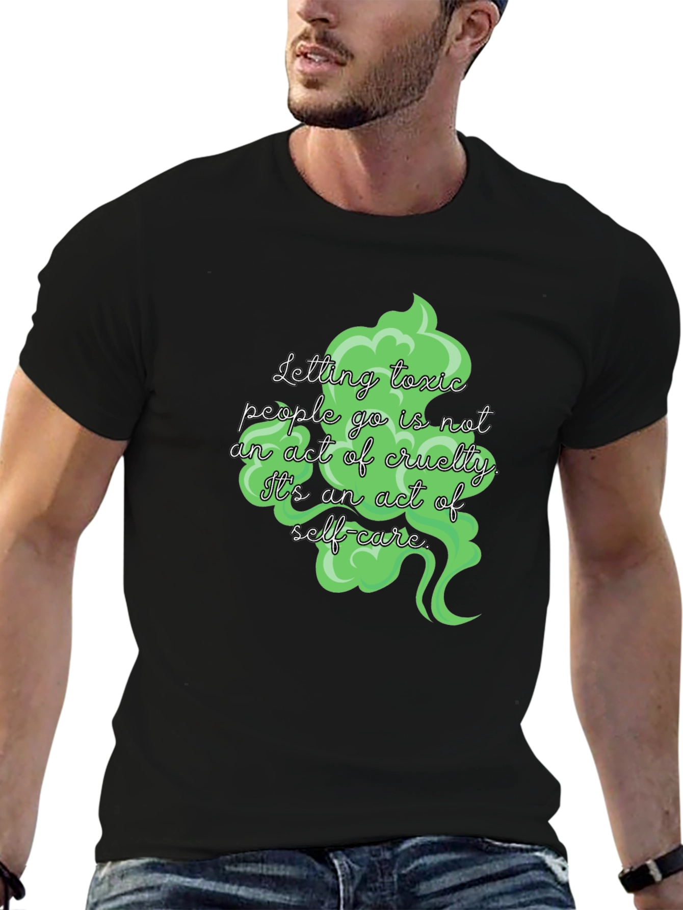 Toxic People Self-Care Black T-Shirt