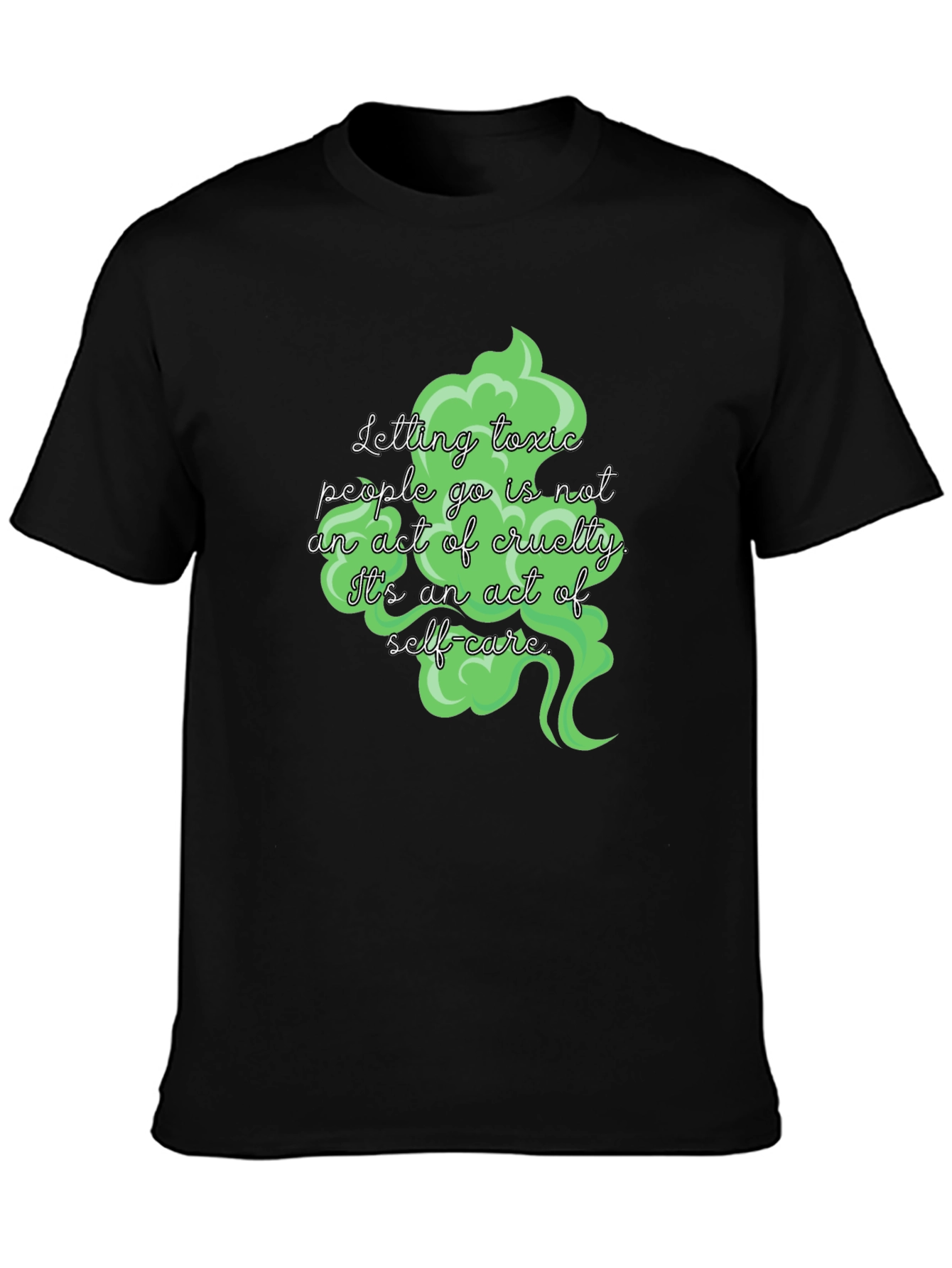 Toxic People Self-Care Black T-Shirt