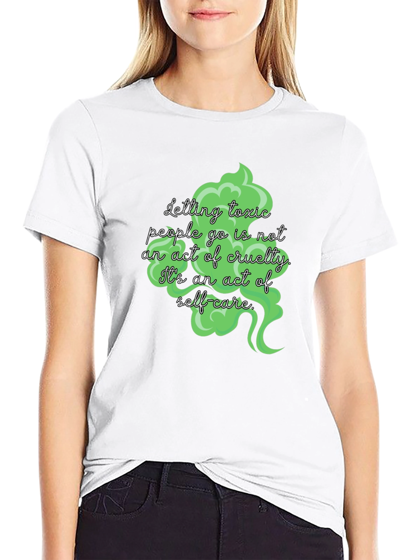 Toxic People Self-Care Black T-Shirt