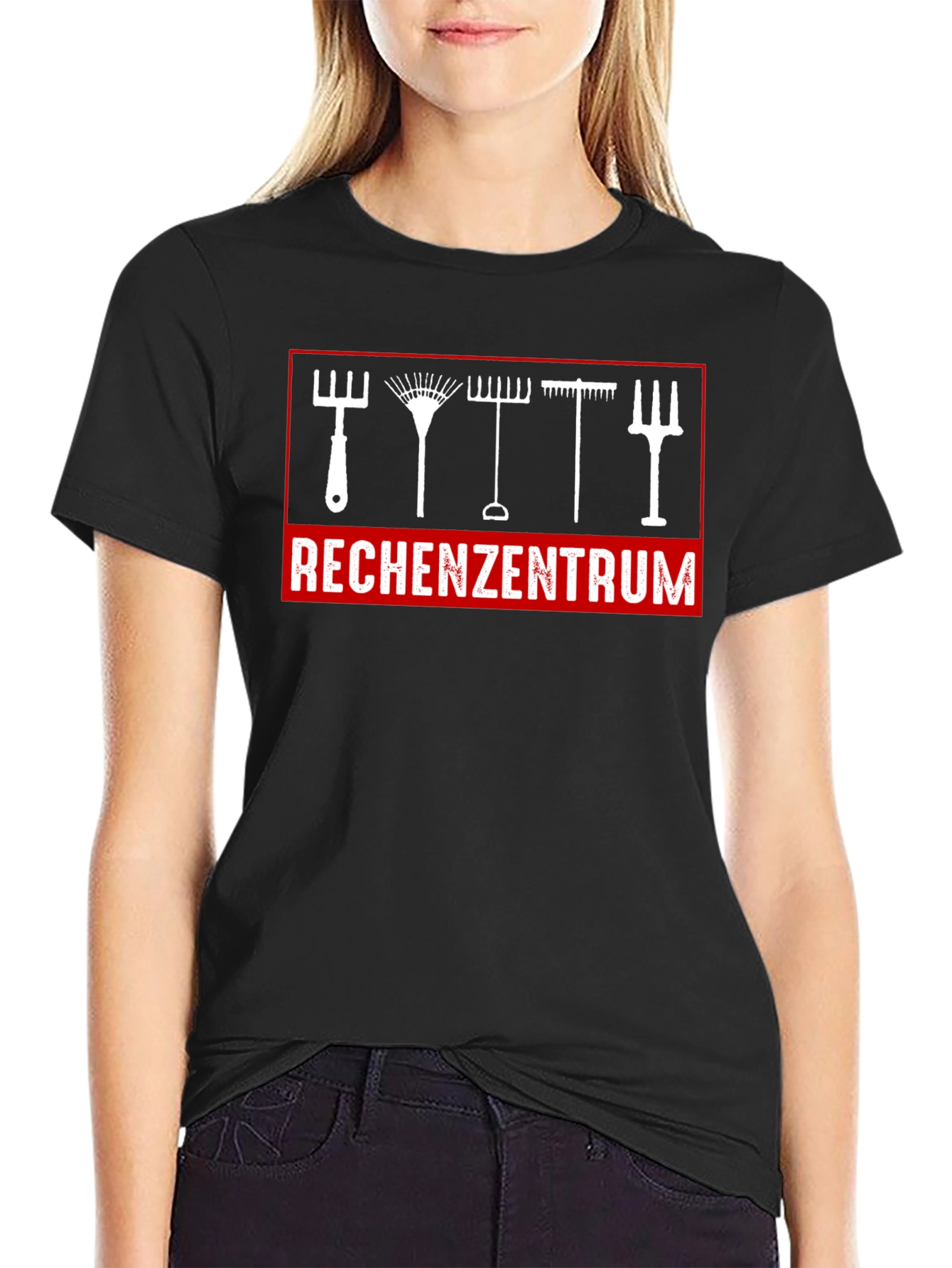 Gardening Tools Graphic Tee - Rechenzentrum Print T-Shirt