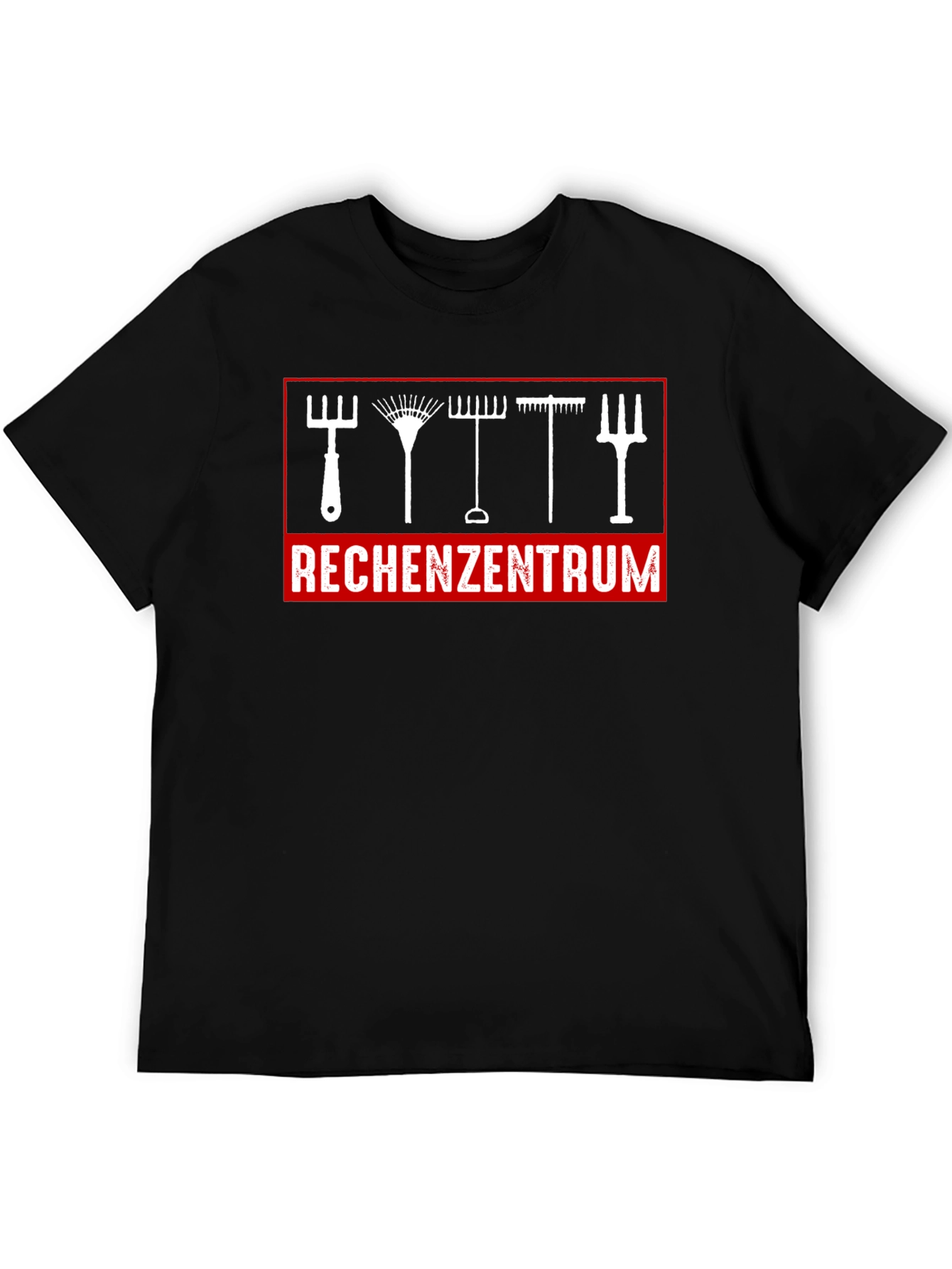 Gardening Tools Graphic Tee - Rechenzentrum Print T-Shirt