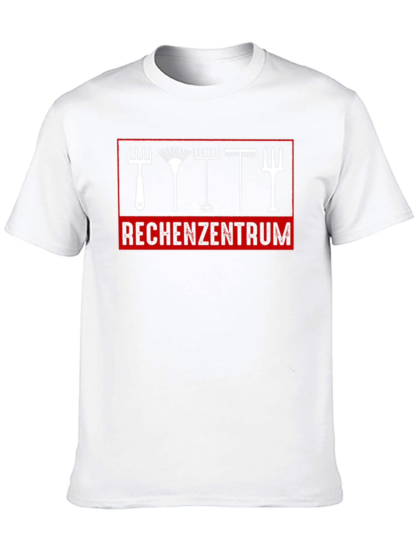 Gardening Tools Graphic Tee - Rechenzentrum Print T-Shirt