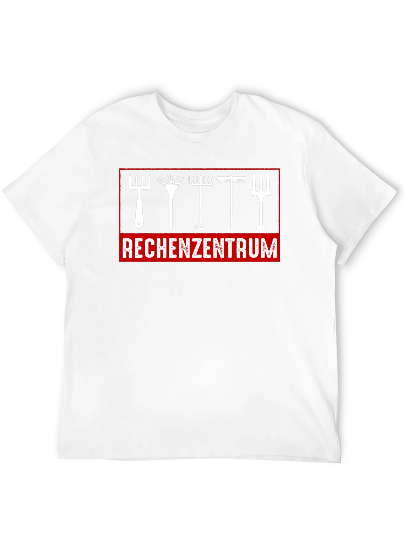 Gardening Tools Graphic Tee - Rechenzentrum Print T-Shirt