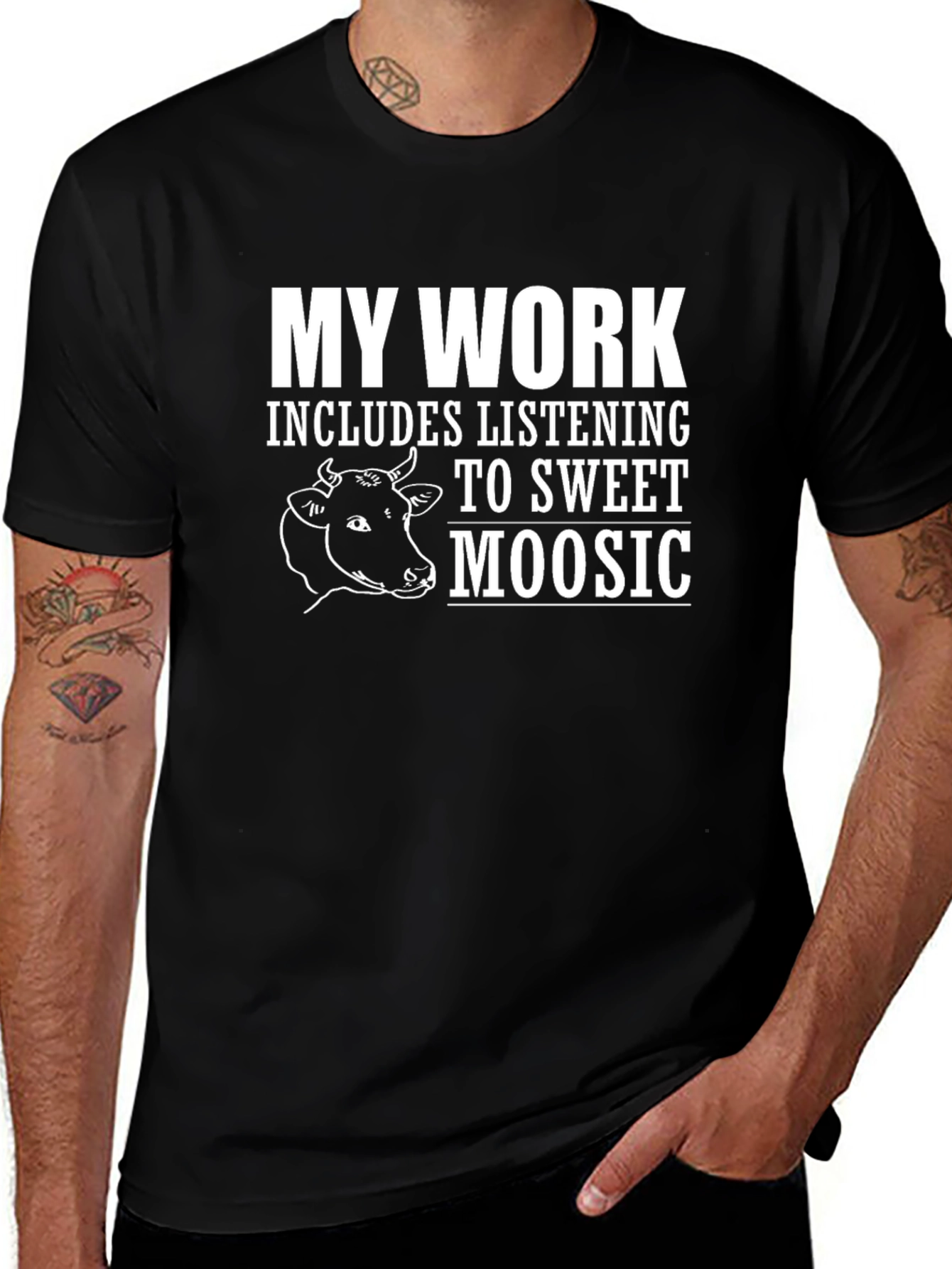 Sweet Moosic T-Shirt | Funny Cow Lover Tee