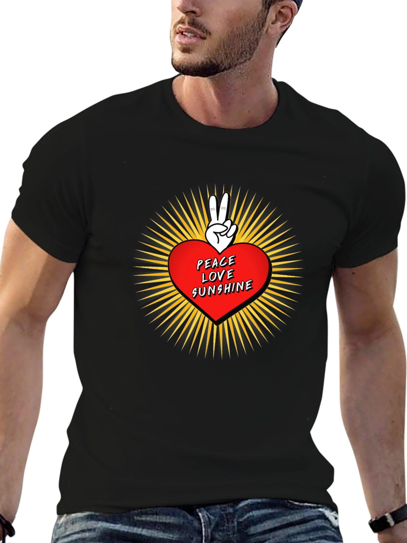 Peace Love Sunshine Graphic T-Shirt