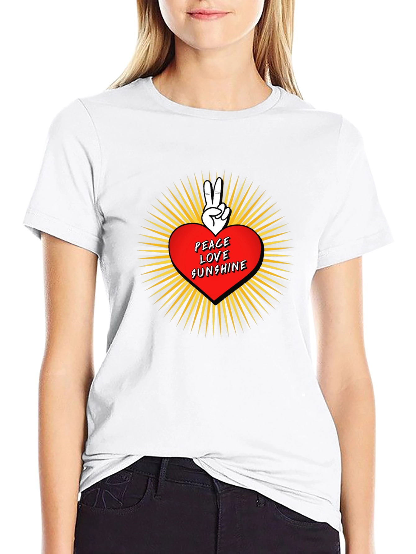 Peace Love Sunshine Graphic T-Shirt