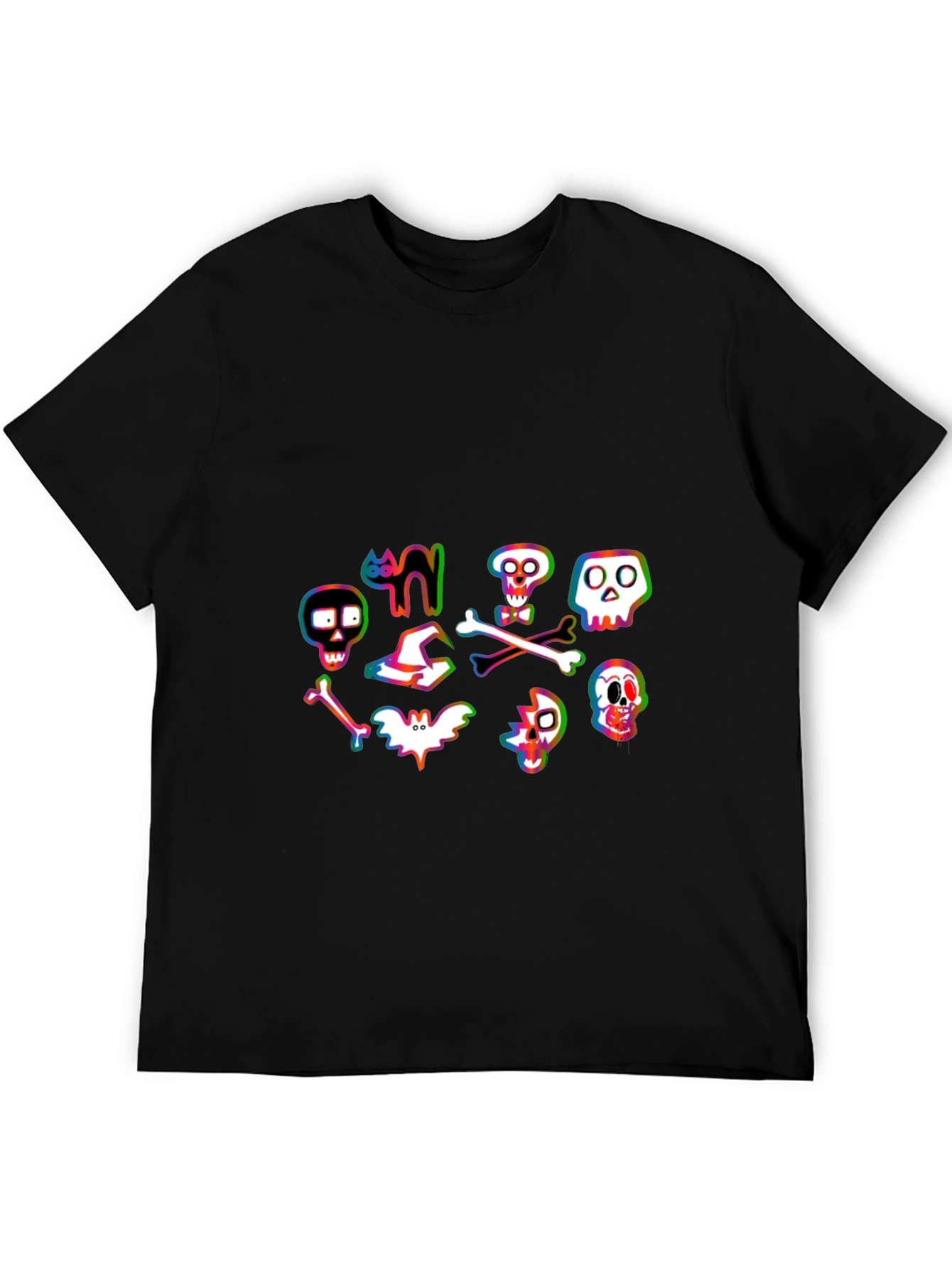 Halloween Graphic Tee - Spooky Cartoon Design