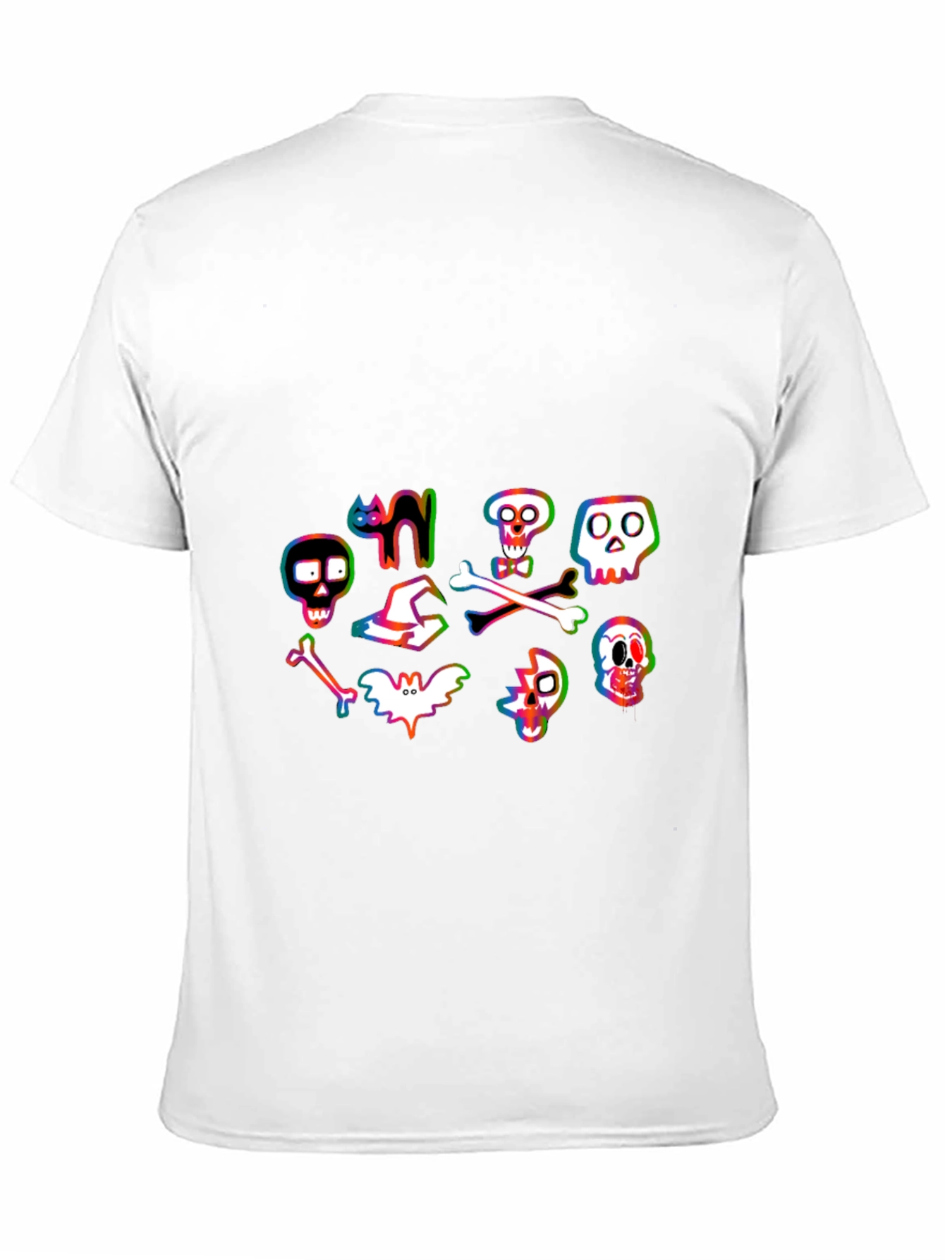 Halloween Graphic Tee - Spooky Cartoon Design