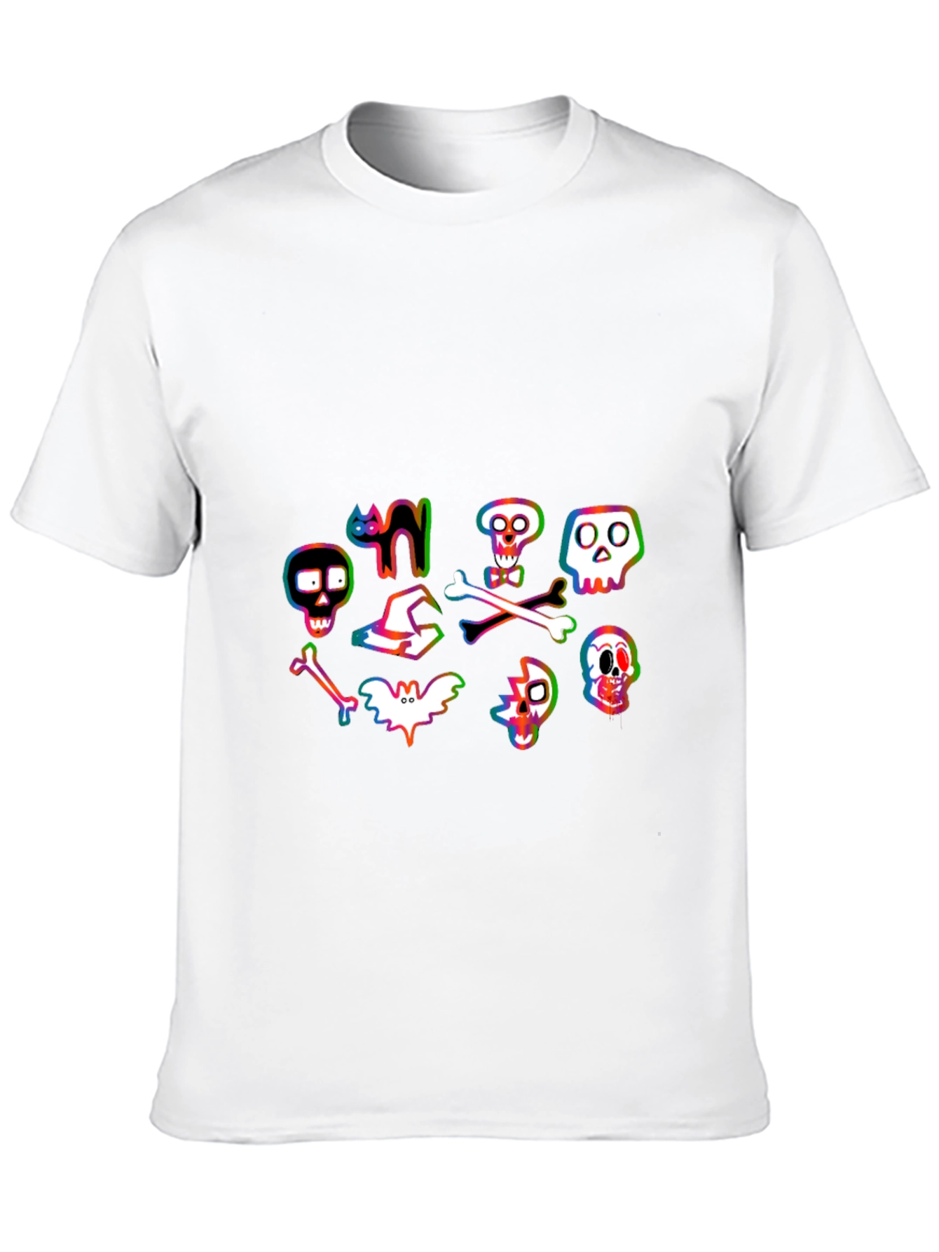 Halloween Graphic Tee - Spooky Cartoon Design